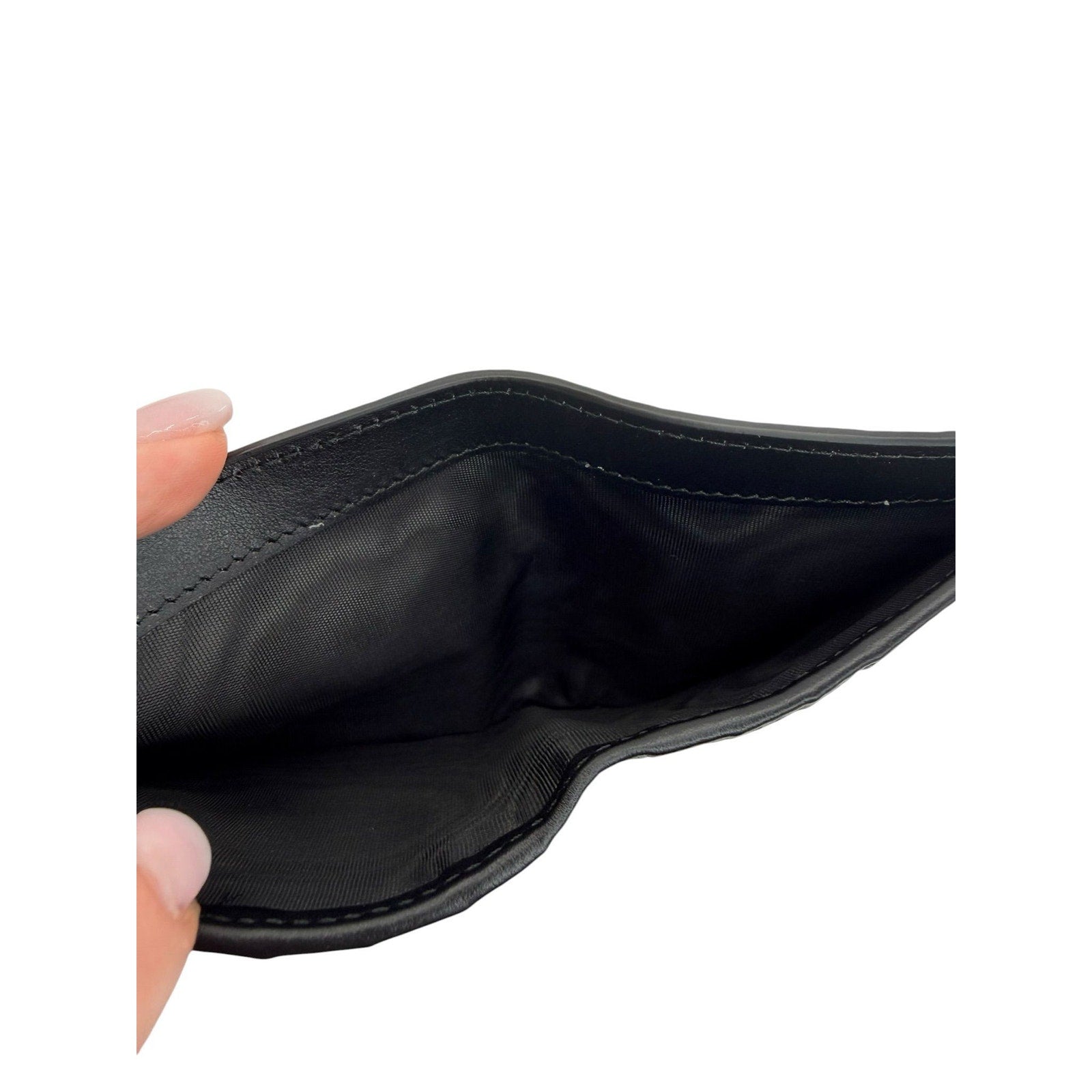 Prada Vitello Daino Triangolo Bifold Wallet