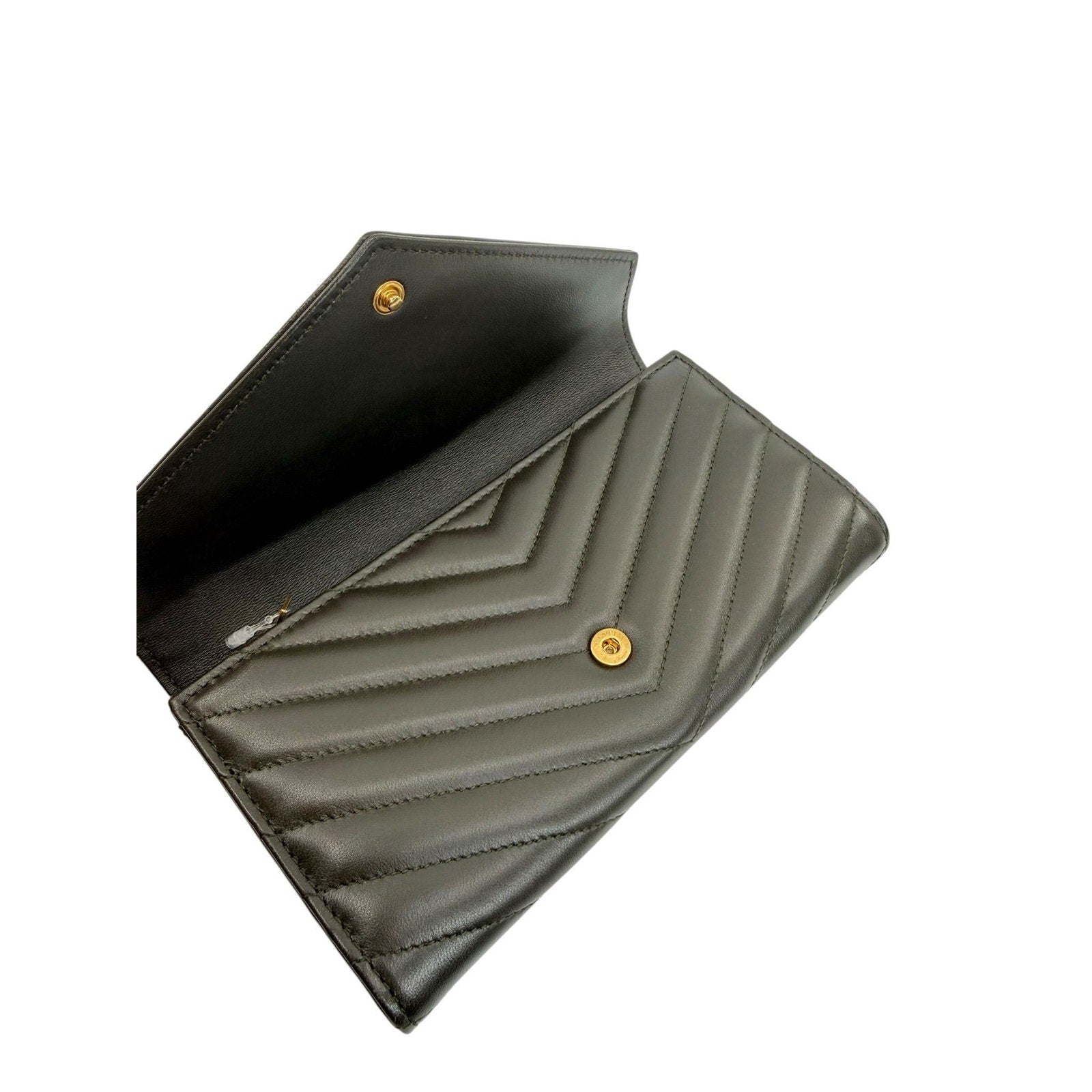 Saint Laurent Cassandre Wallet in Smooth Leather