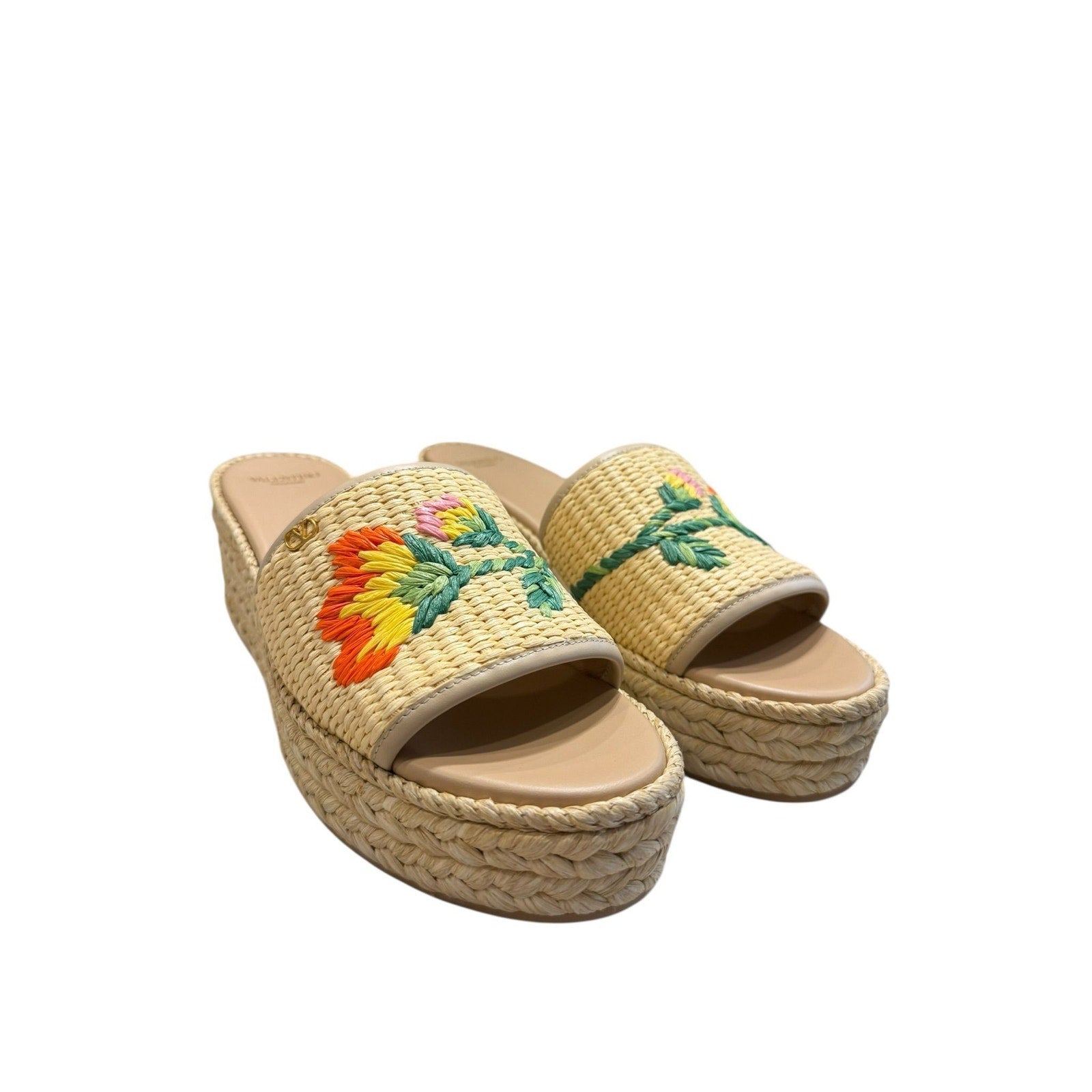 Valentino Garavani Espadrille Slides (40/10)