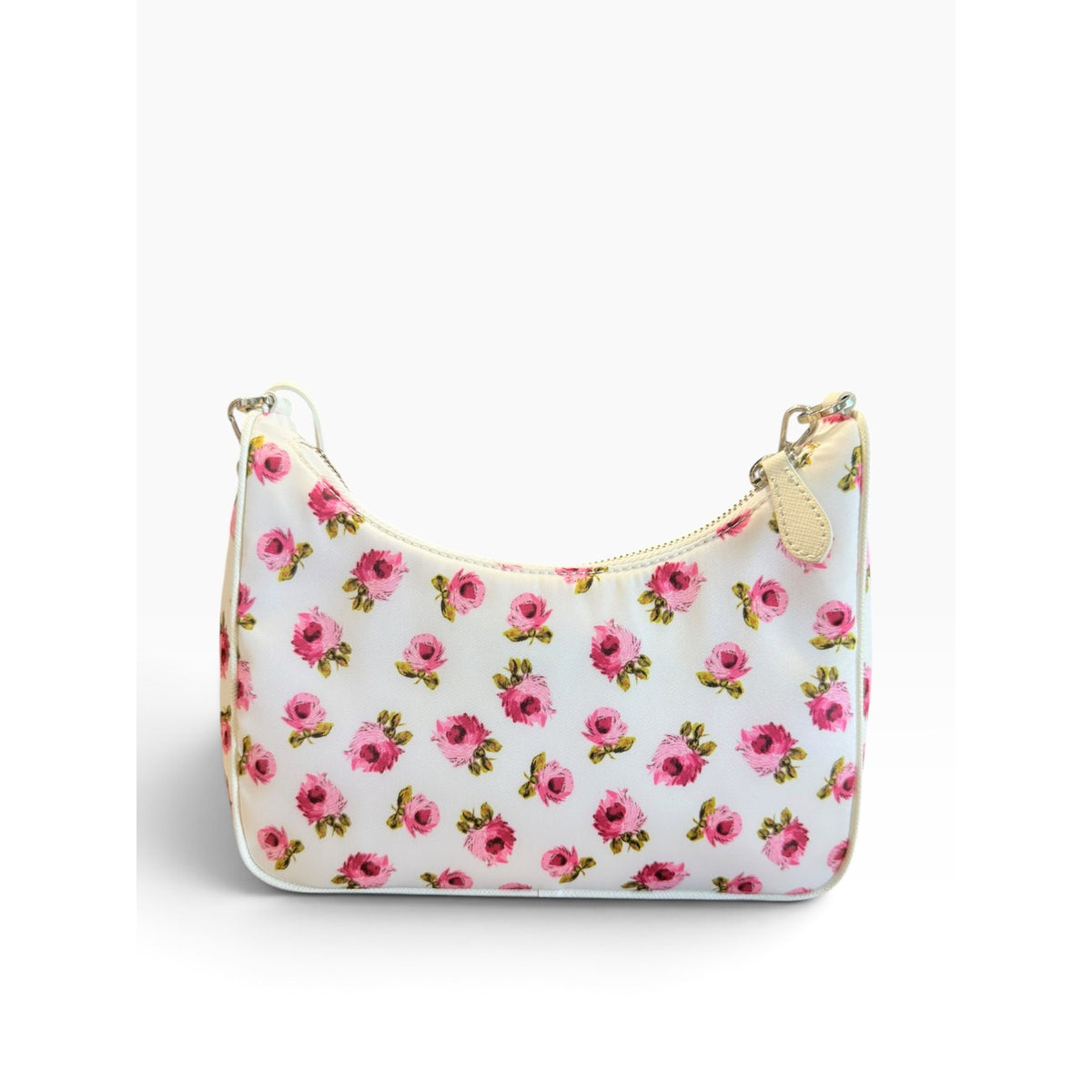 Prada Floral Re-Edition Nylon Crossbody