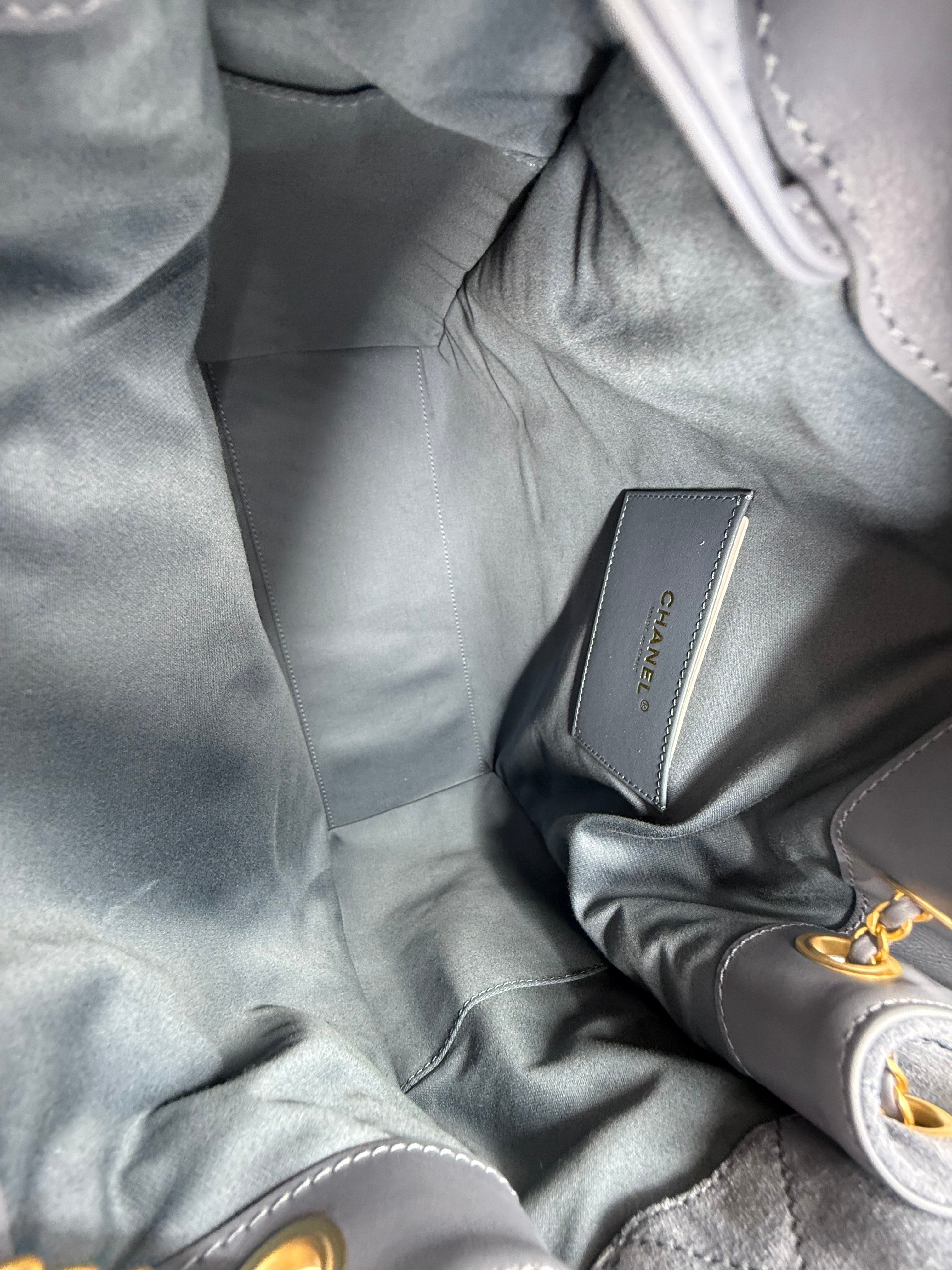 Chanel 25 Medium Suede W/Pouch