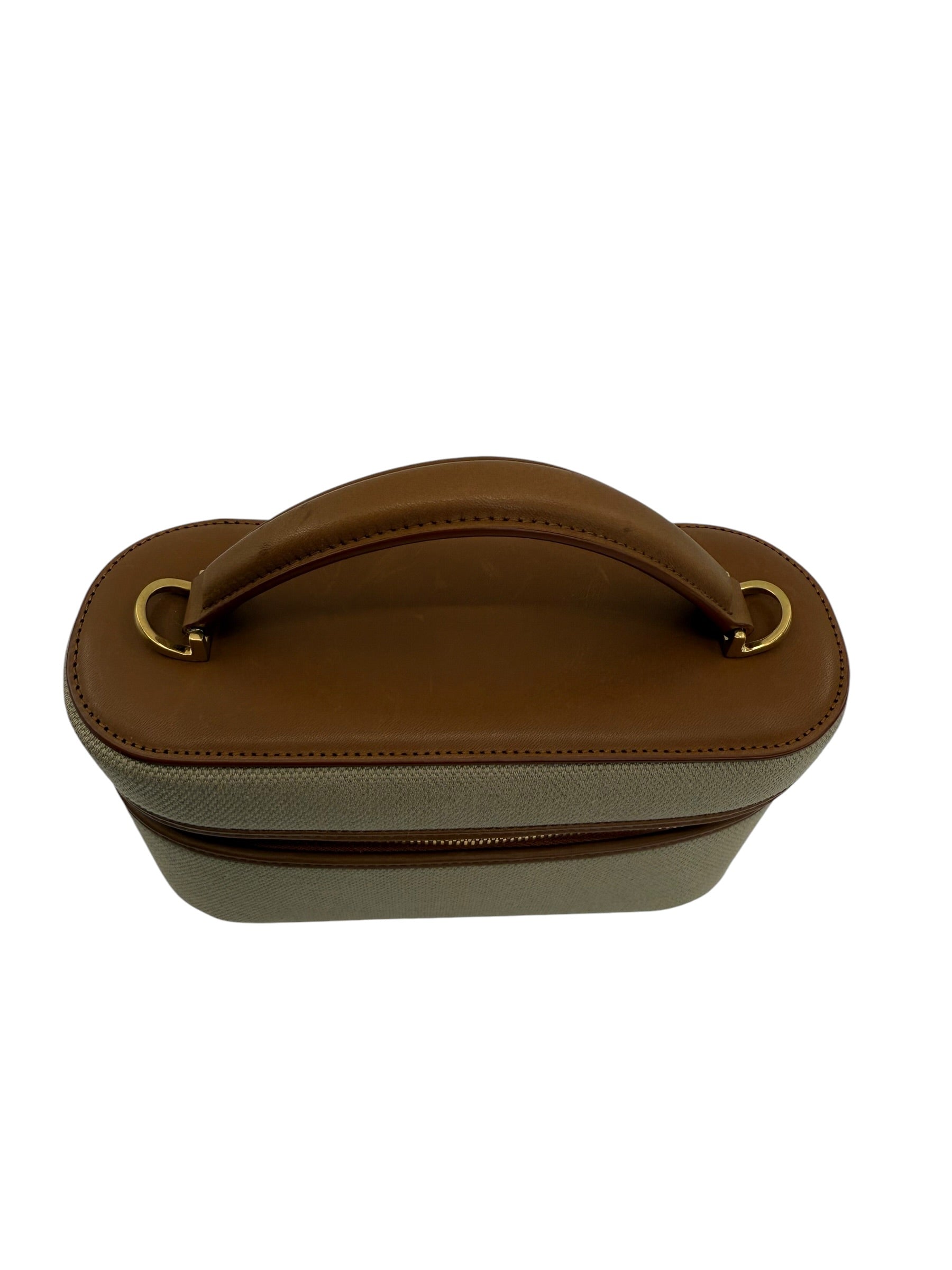 Saint Laurent Gaby Canvas & Leather Vanity Bag