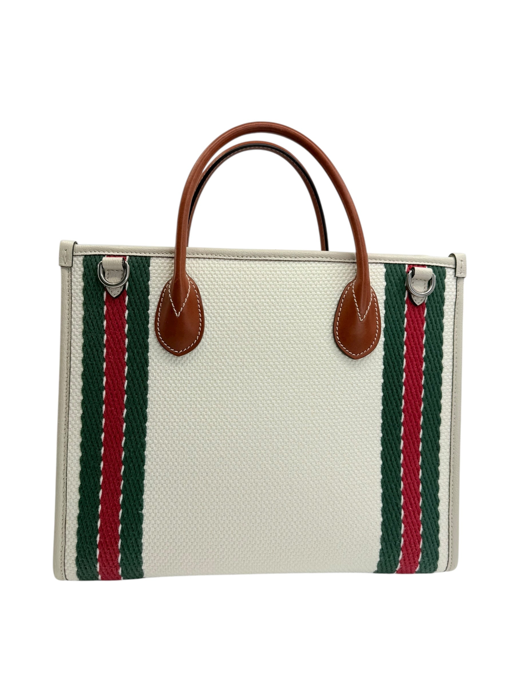 Gucci Embroidered Canvas GG Tote