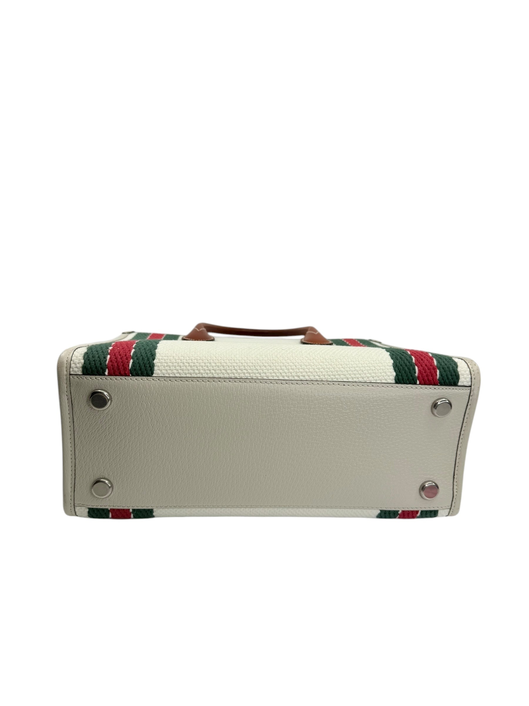 Gucci Embroidered Canvas GG Tote