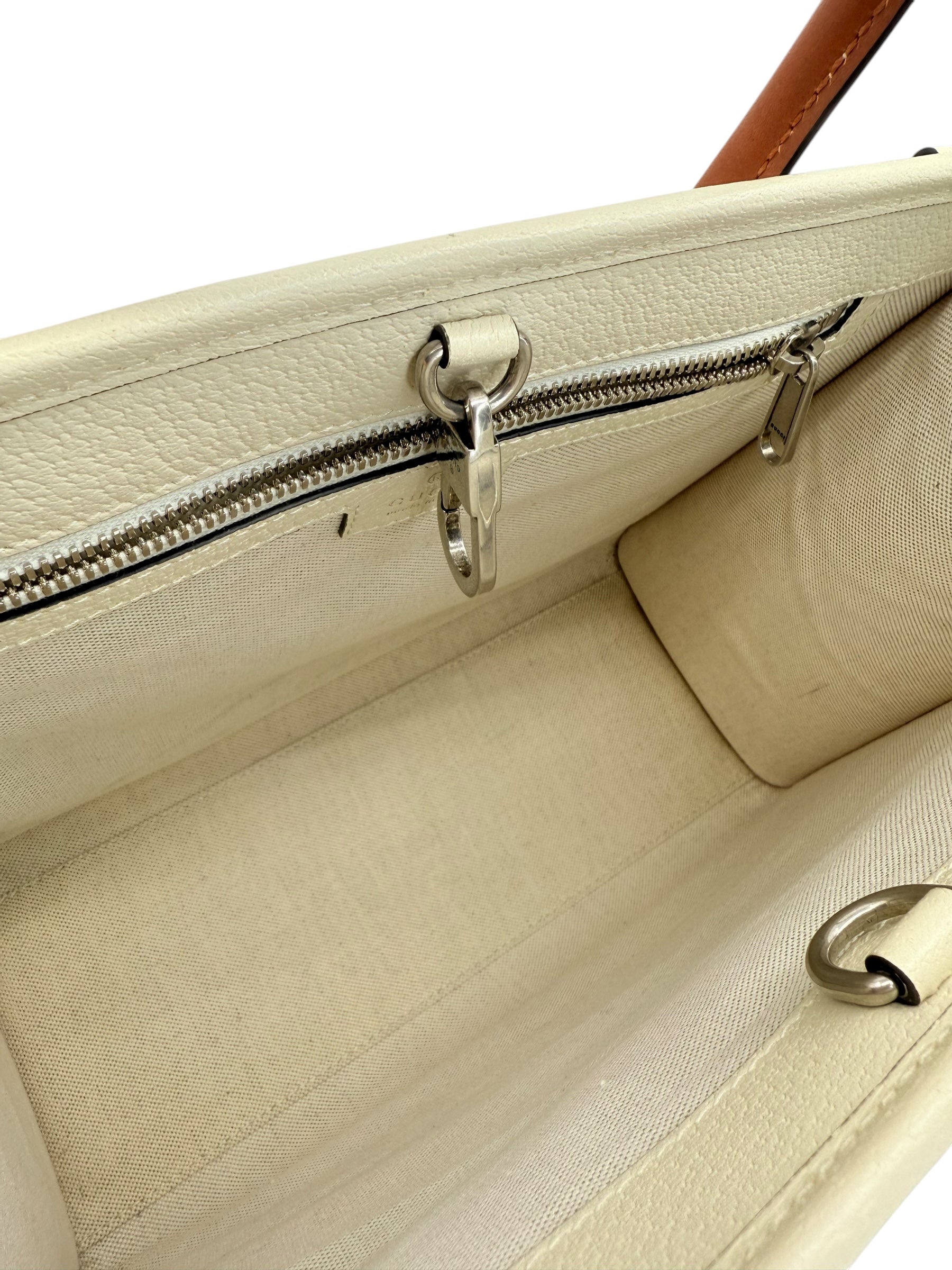 Gucci Embroidered Canvas GG Tote