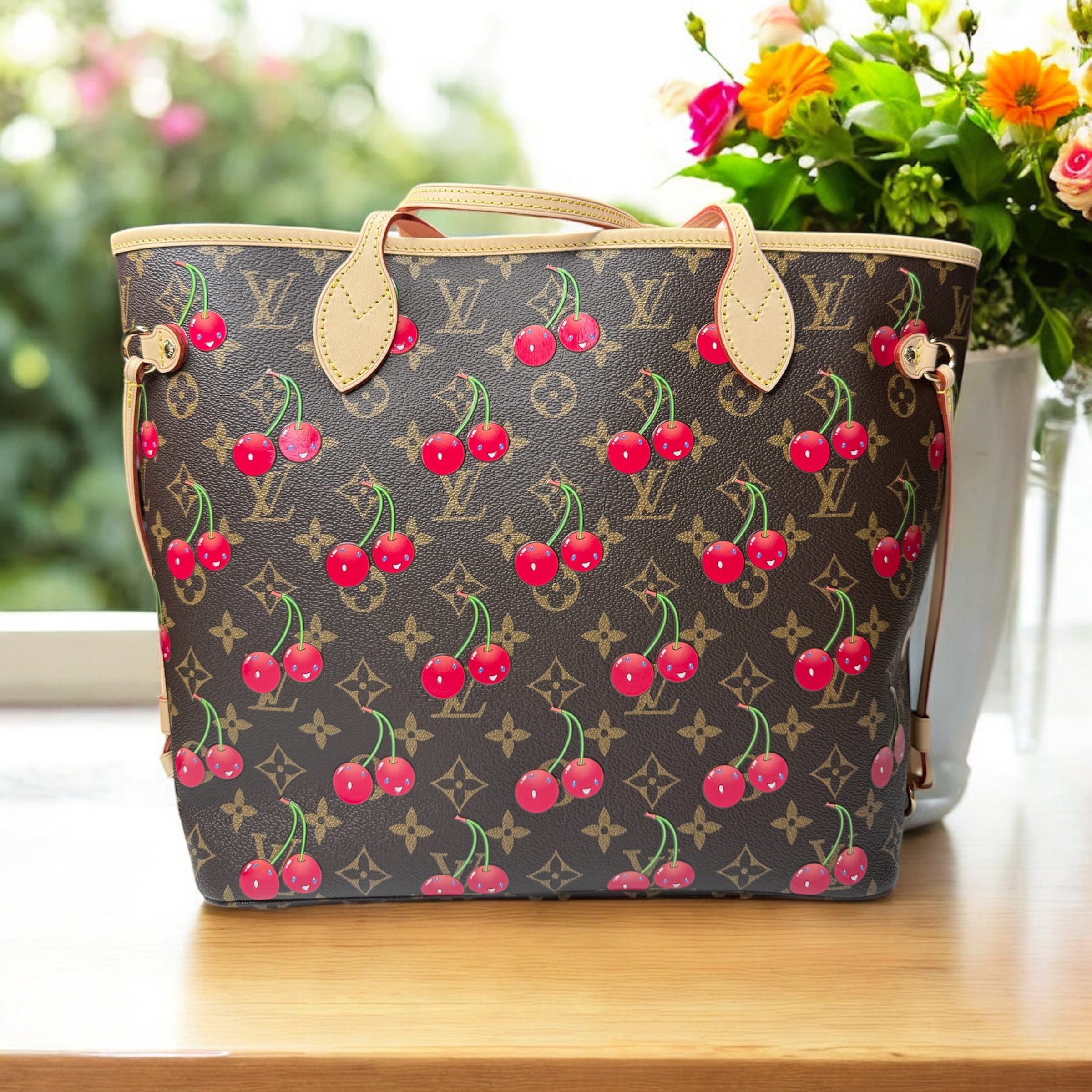 Louis Vuitton x Murakami Cherry Neverfull MM | The Little Purse