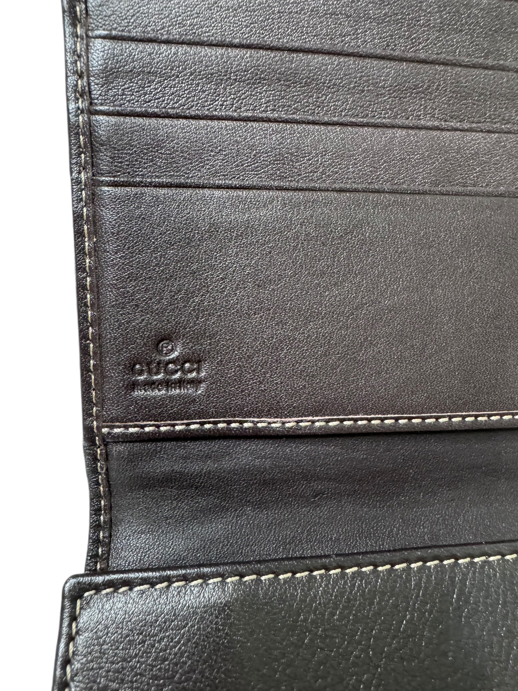 Gucci Canvas Folio Long Wallet