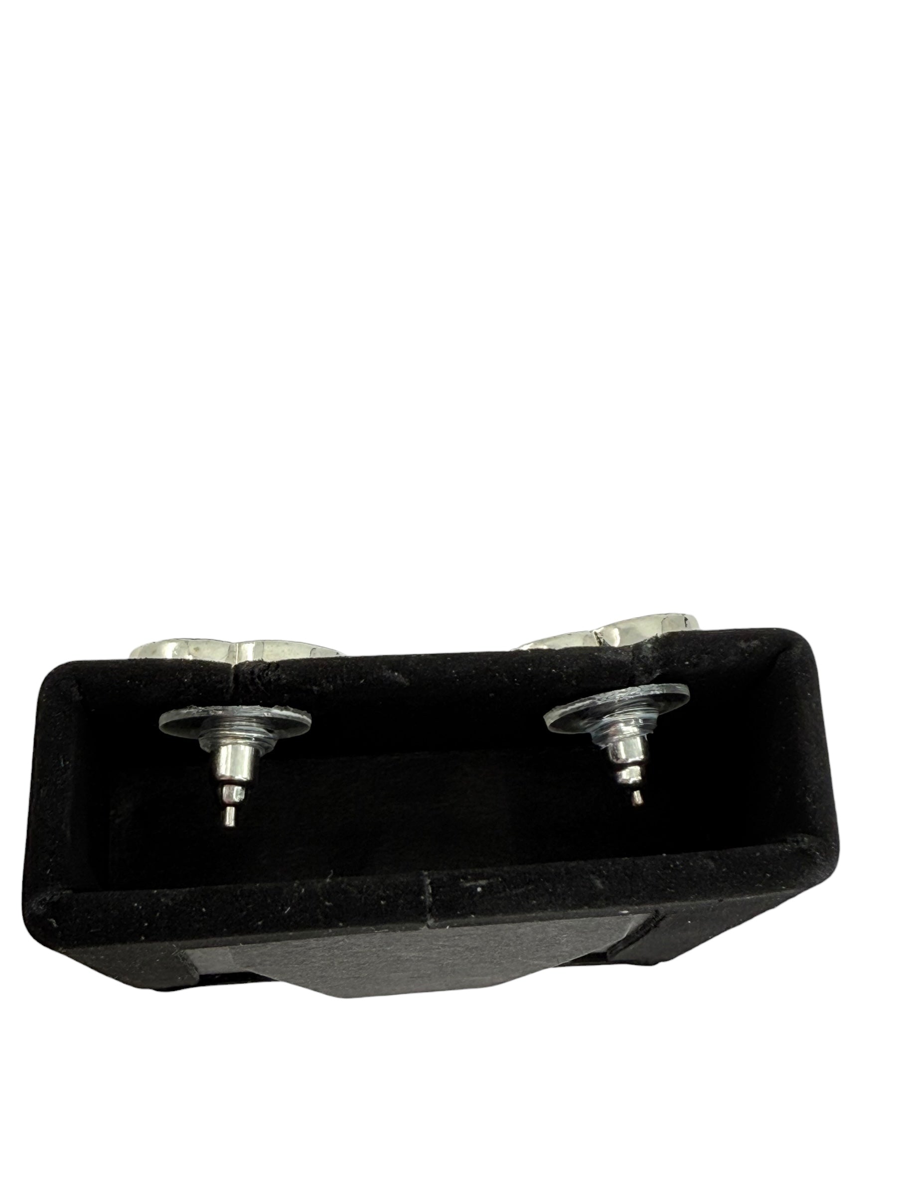 Chanel Crystal CC Stud Earrings