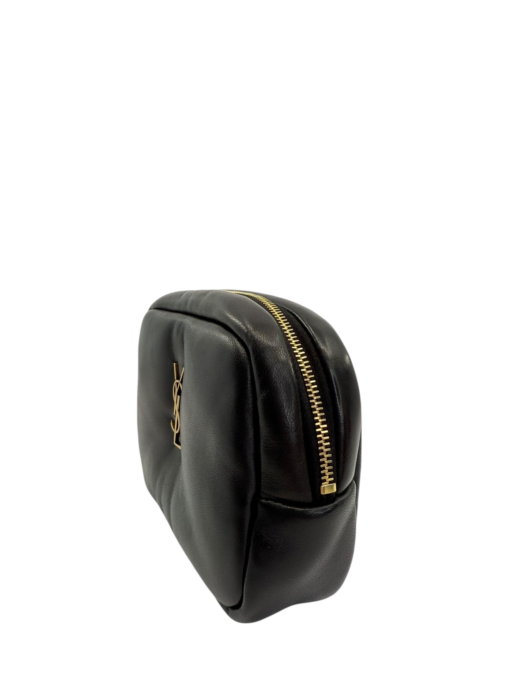 Saint Laurent Mini Leather Cosmetic Case