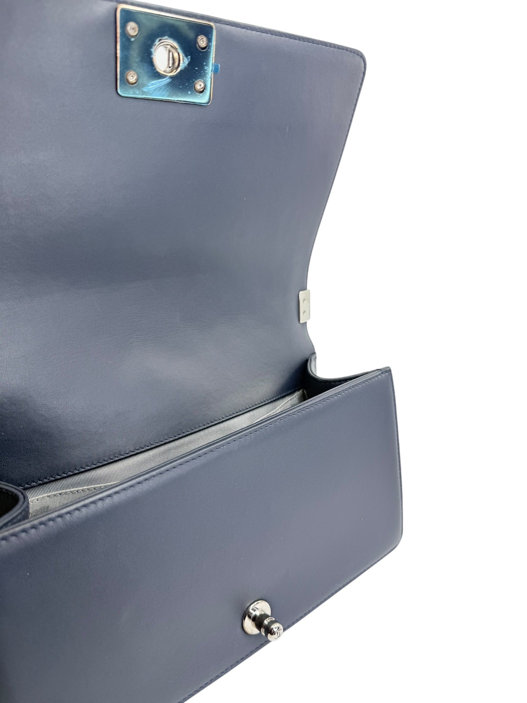 Chanel Old Medium Chevron Boy Bag