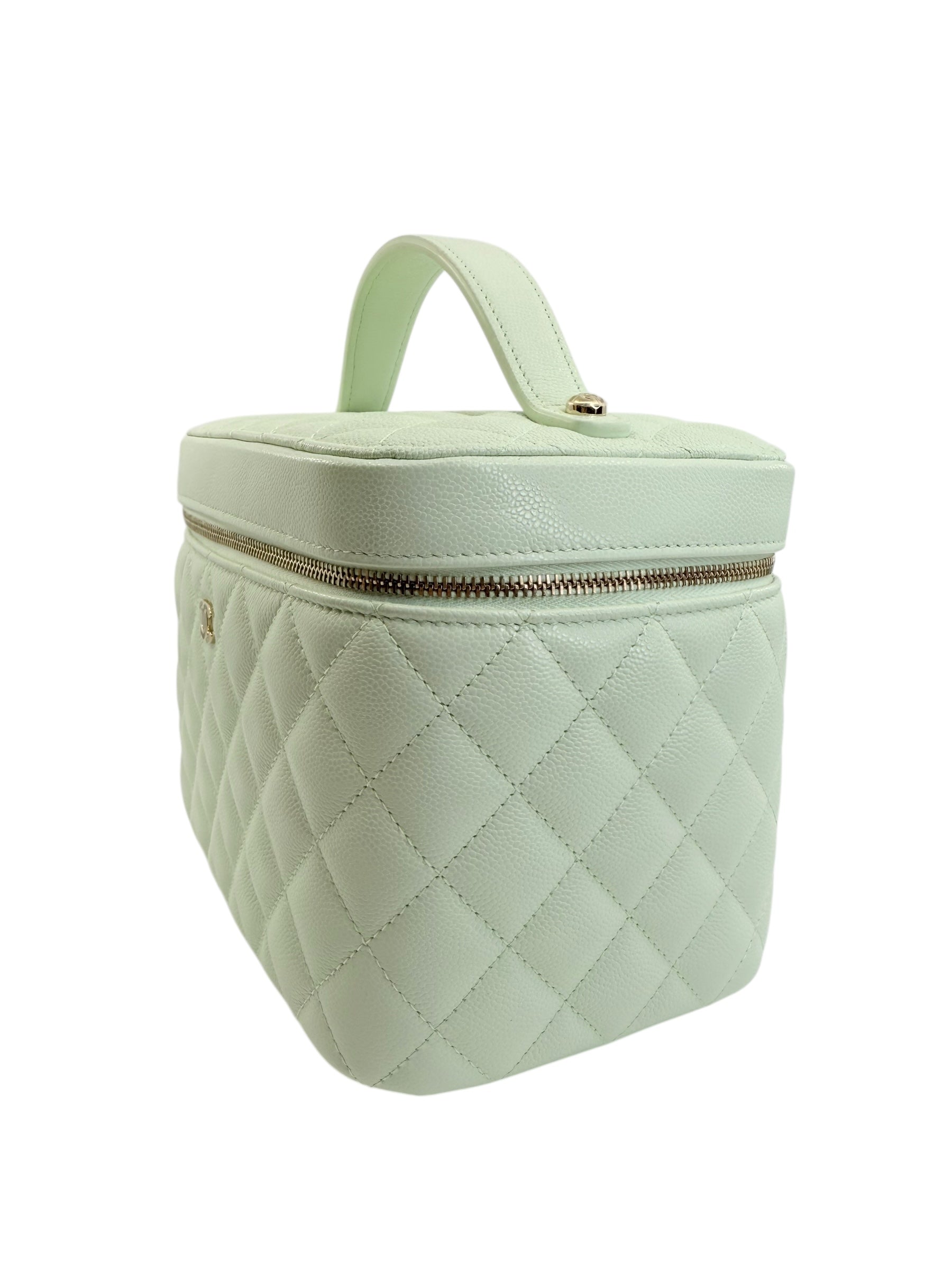 Chanel Large Quilted Top Handle Vanity