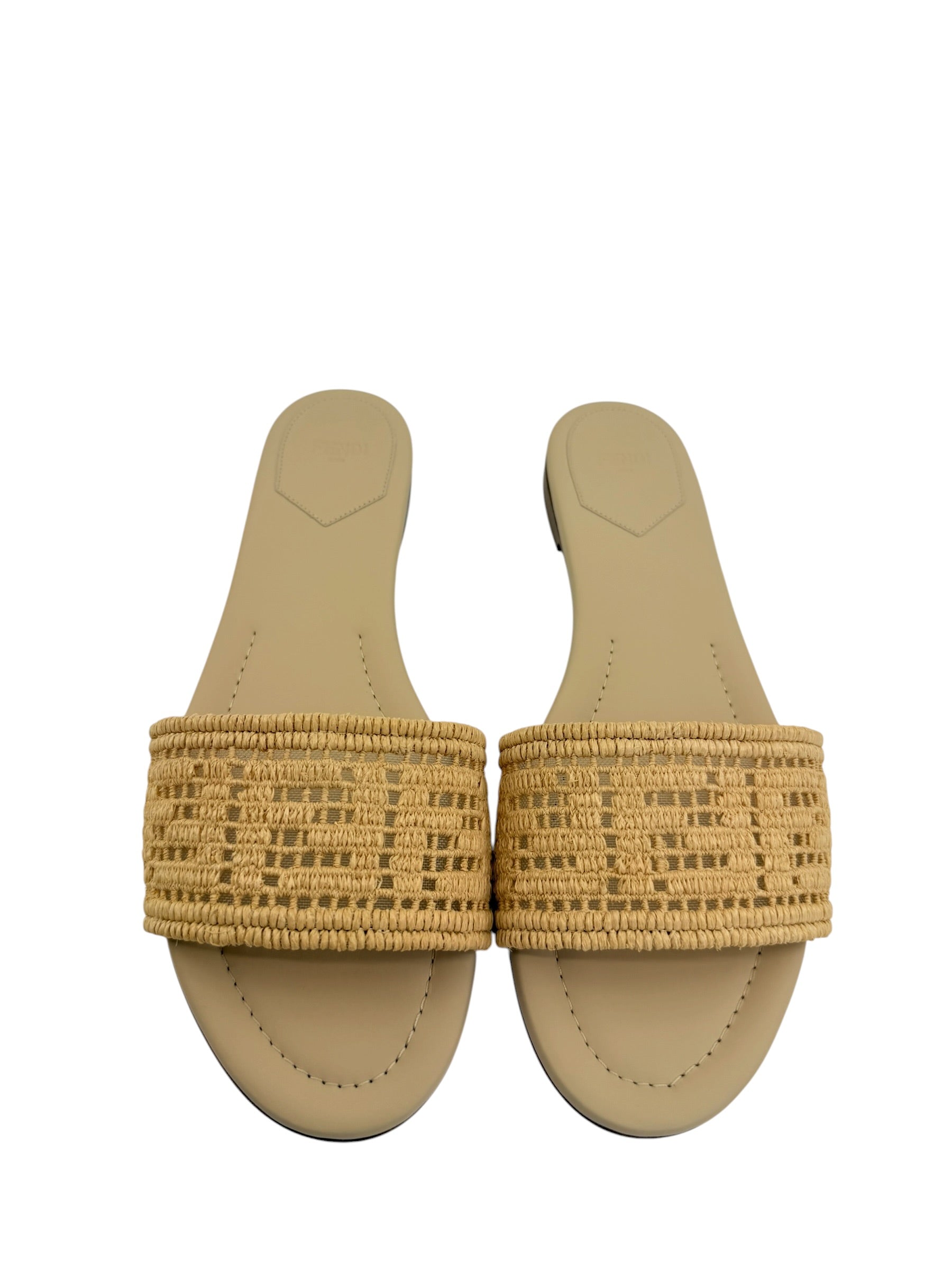 Fendi Rafia FF Slides (39/9)