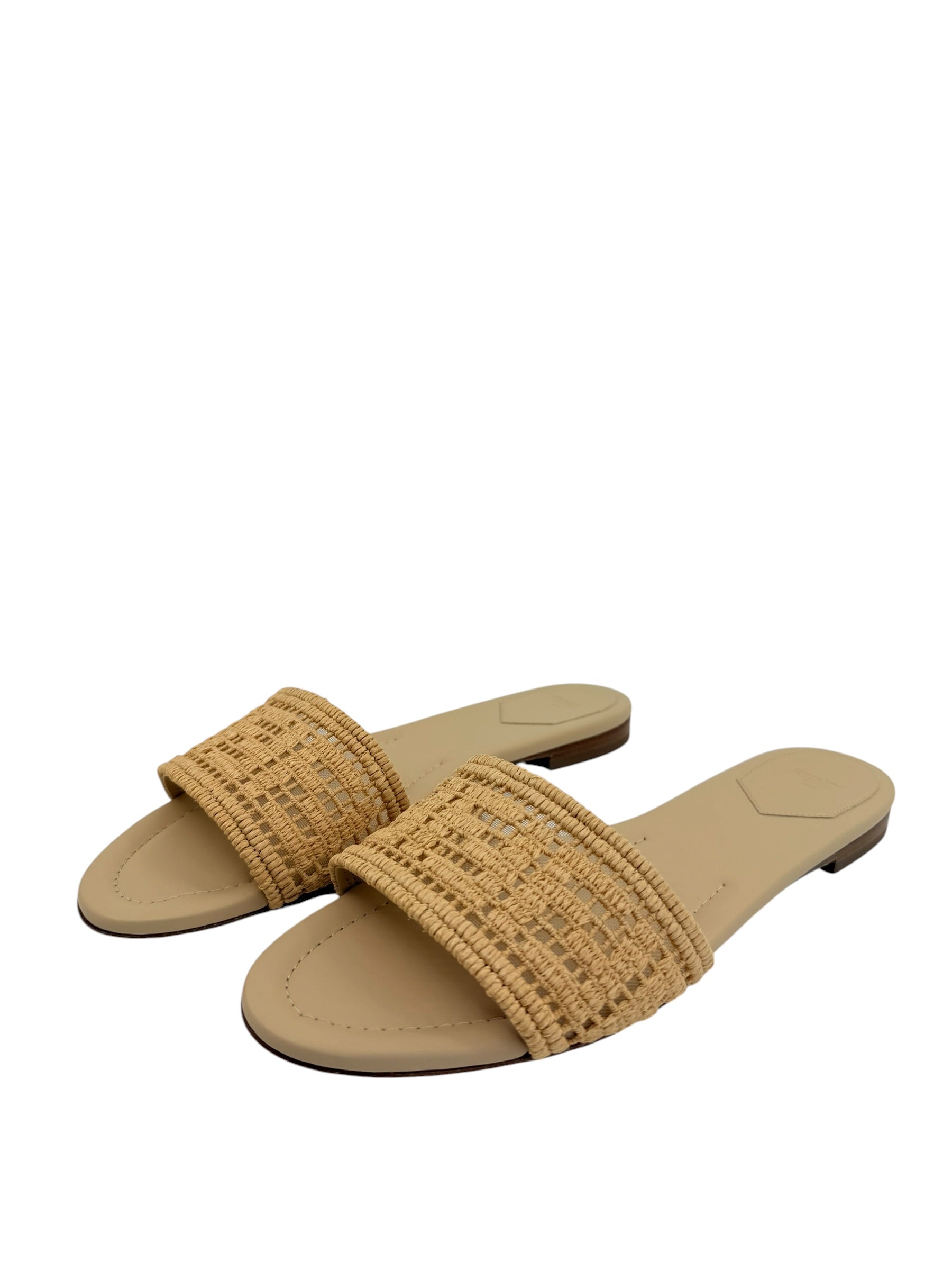 Fendi Rafia FF Slides (39/9)