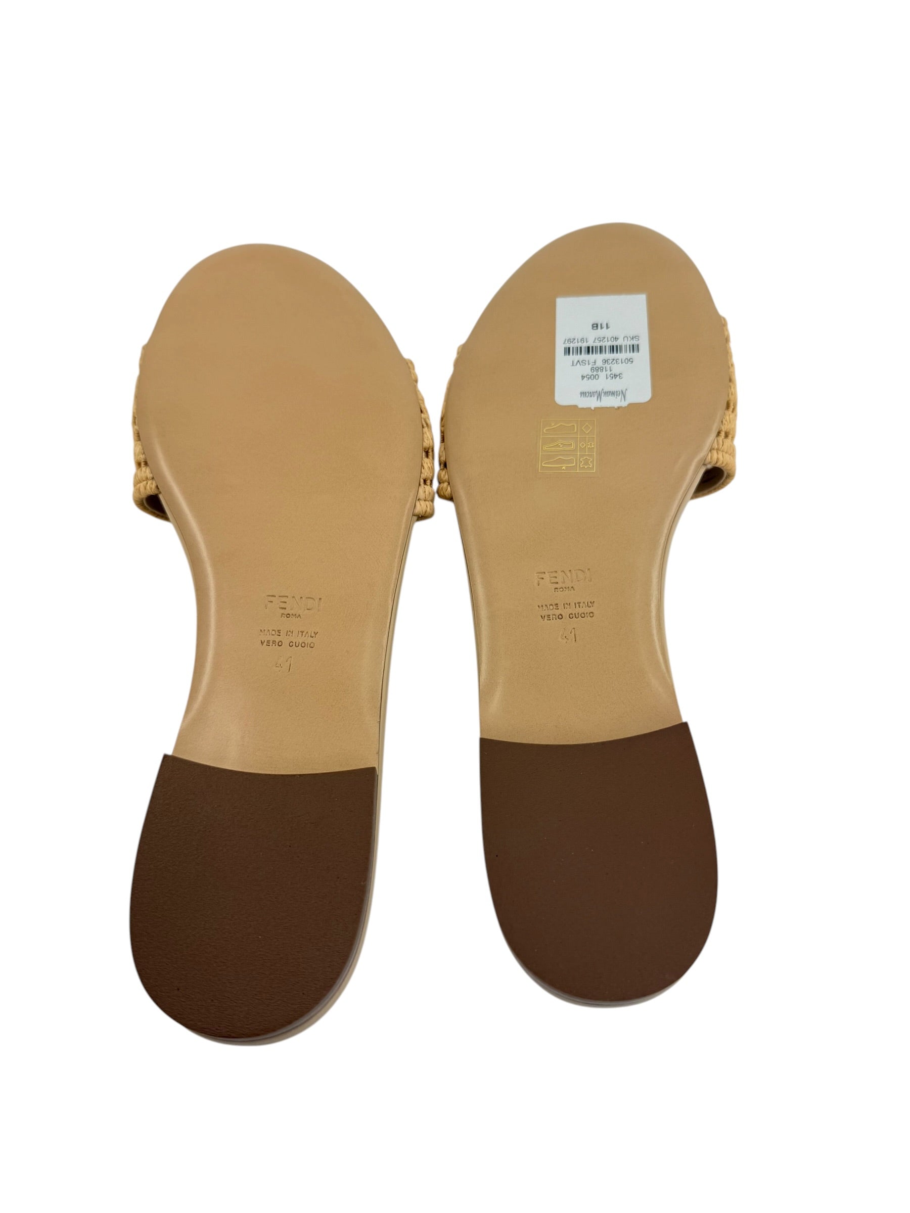 Fendi FF Rafia Slides (41/11)