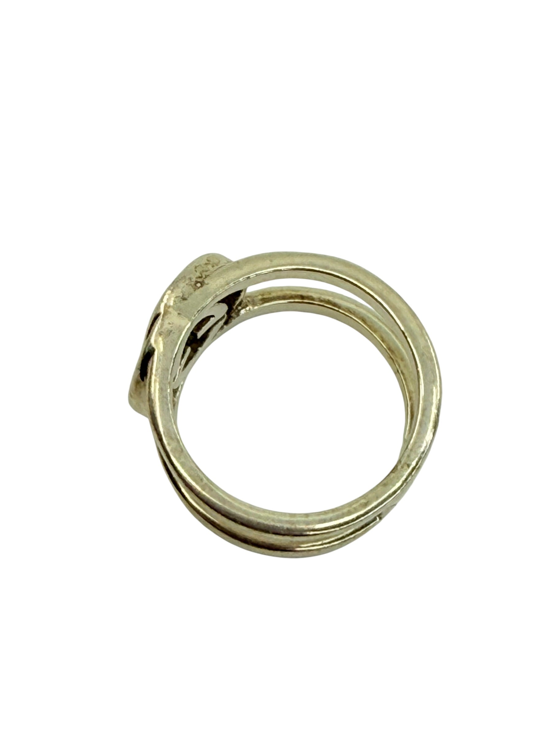 Gucci Interlocking G Open Band Ring (5 1/4 or 50)