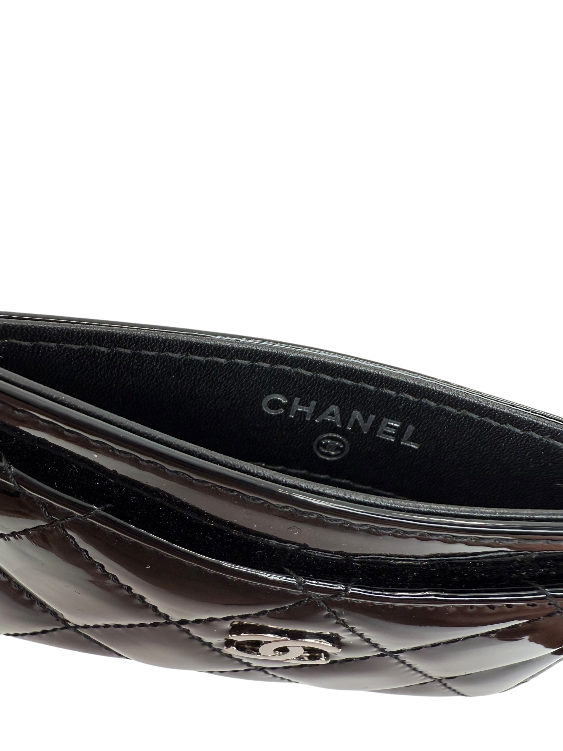 Chanel Patent Card Holder