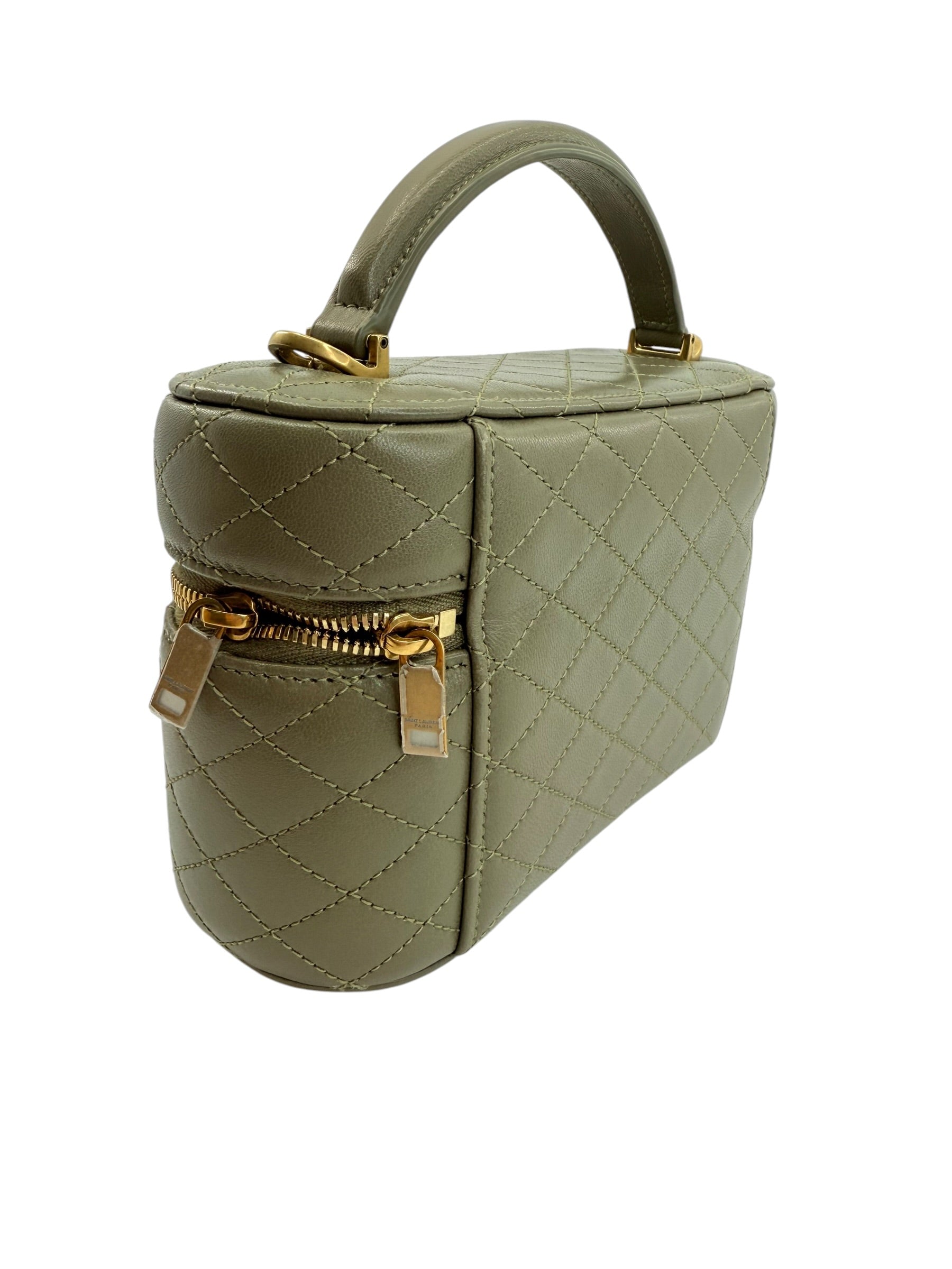 Saint Laurent Gaby Quilted Vanity Bag