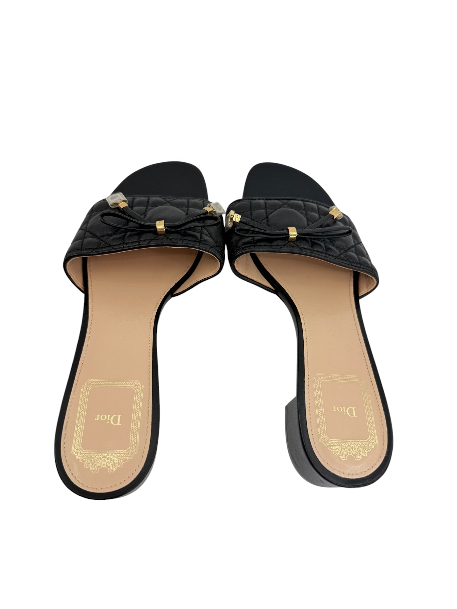 Dior Cannage Heeled Slide (38/8)