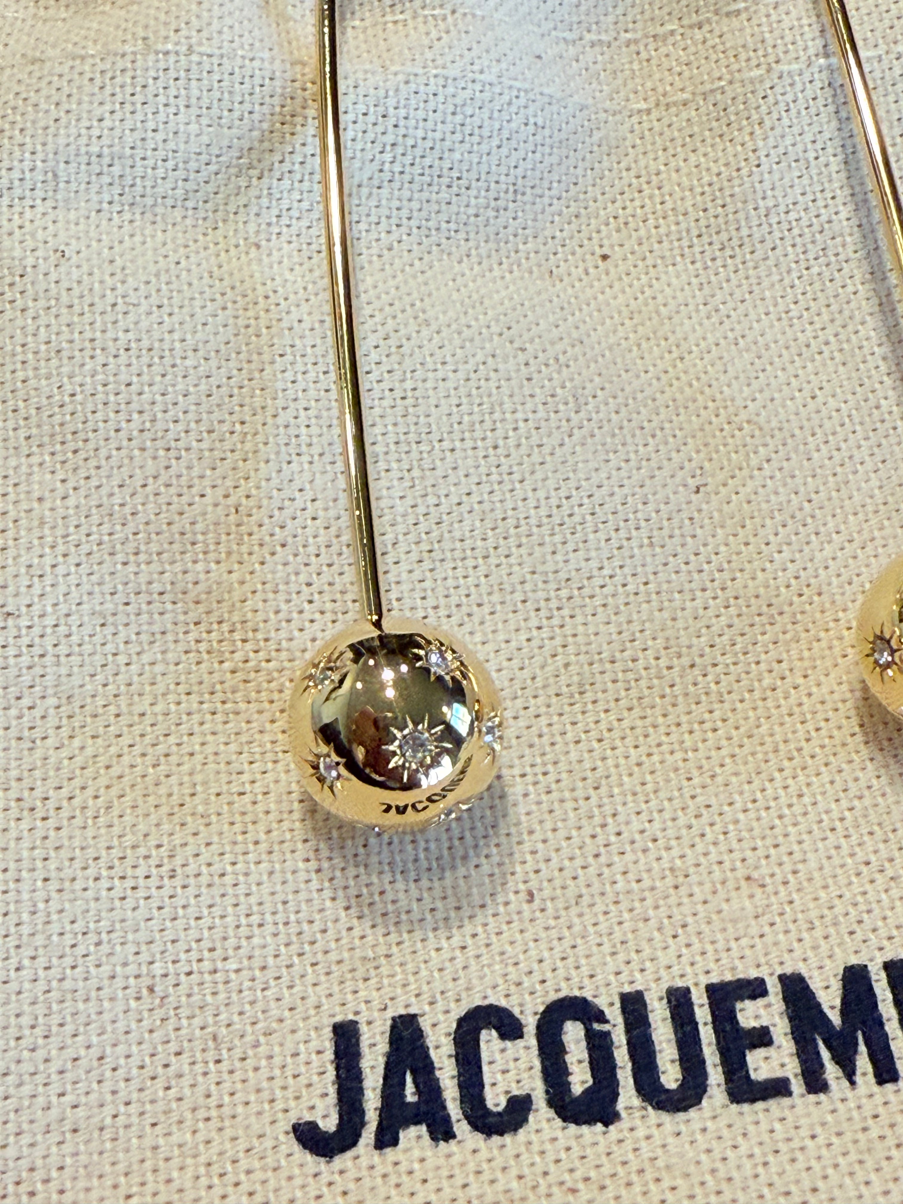 Jacquemus La Casa Rhinestone Dangle Earrings