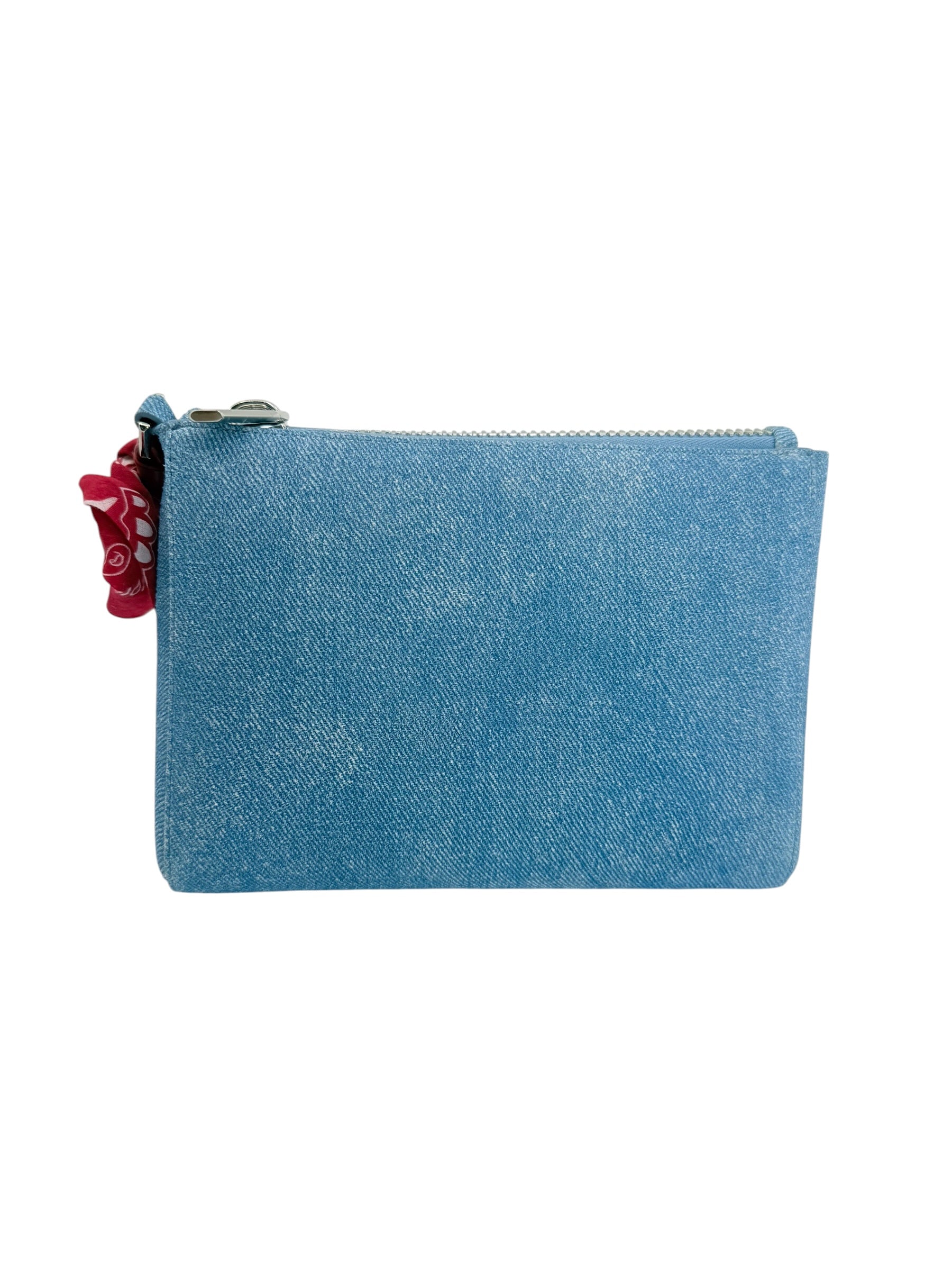 Christian Louboutin Mini Bandana Denim Wristlet