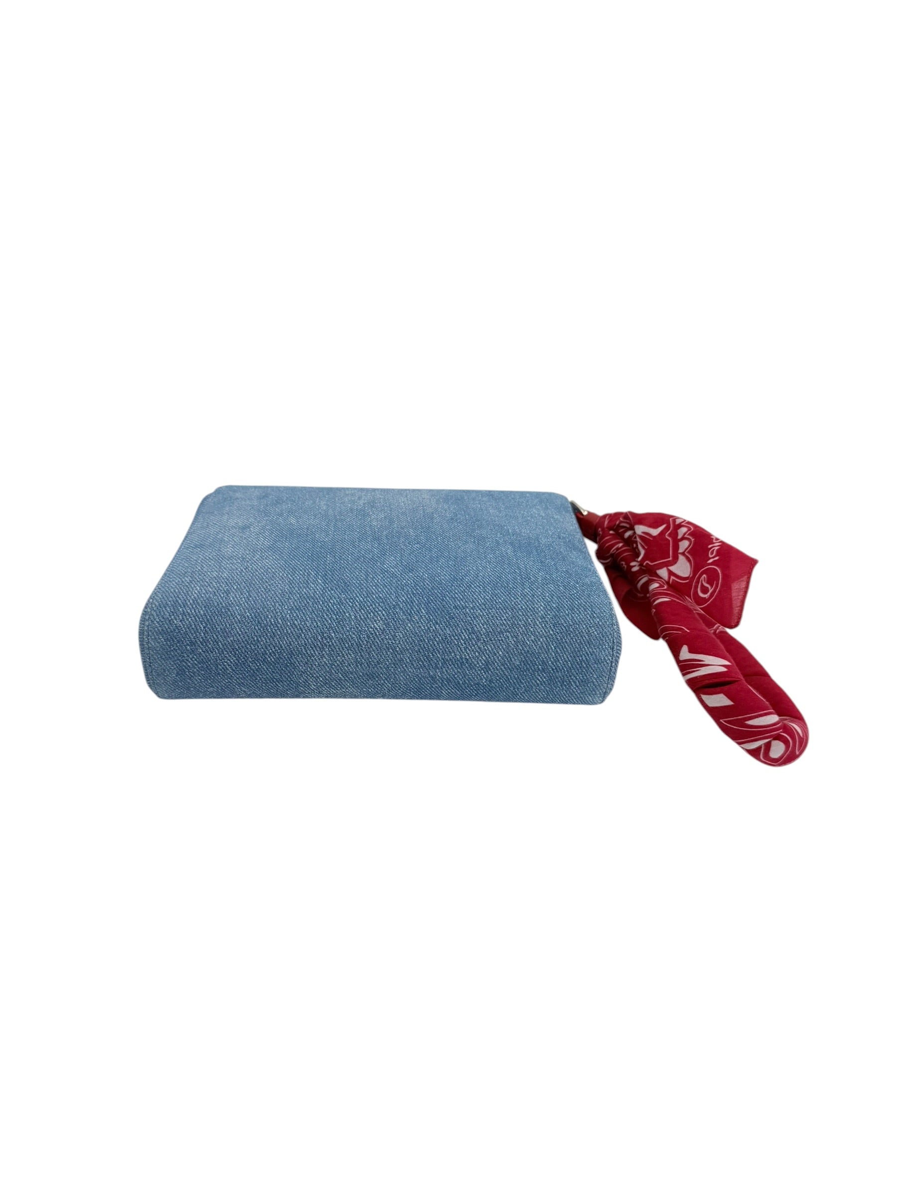 Christian Louboutin Mini Bandana Denim Wristlet