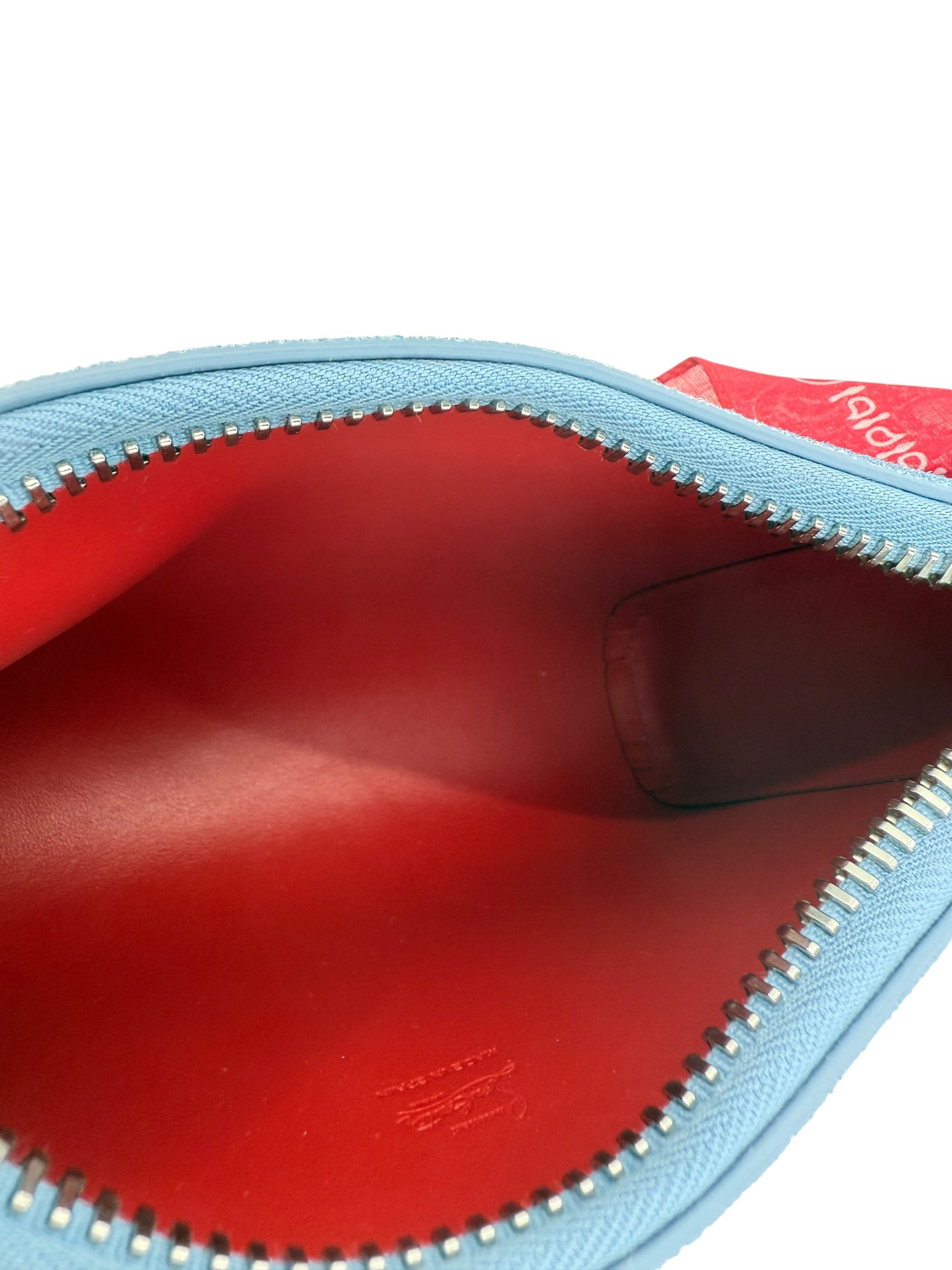 Christian Louboutin Mini Bandana Denim Wristlet