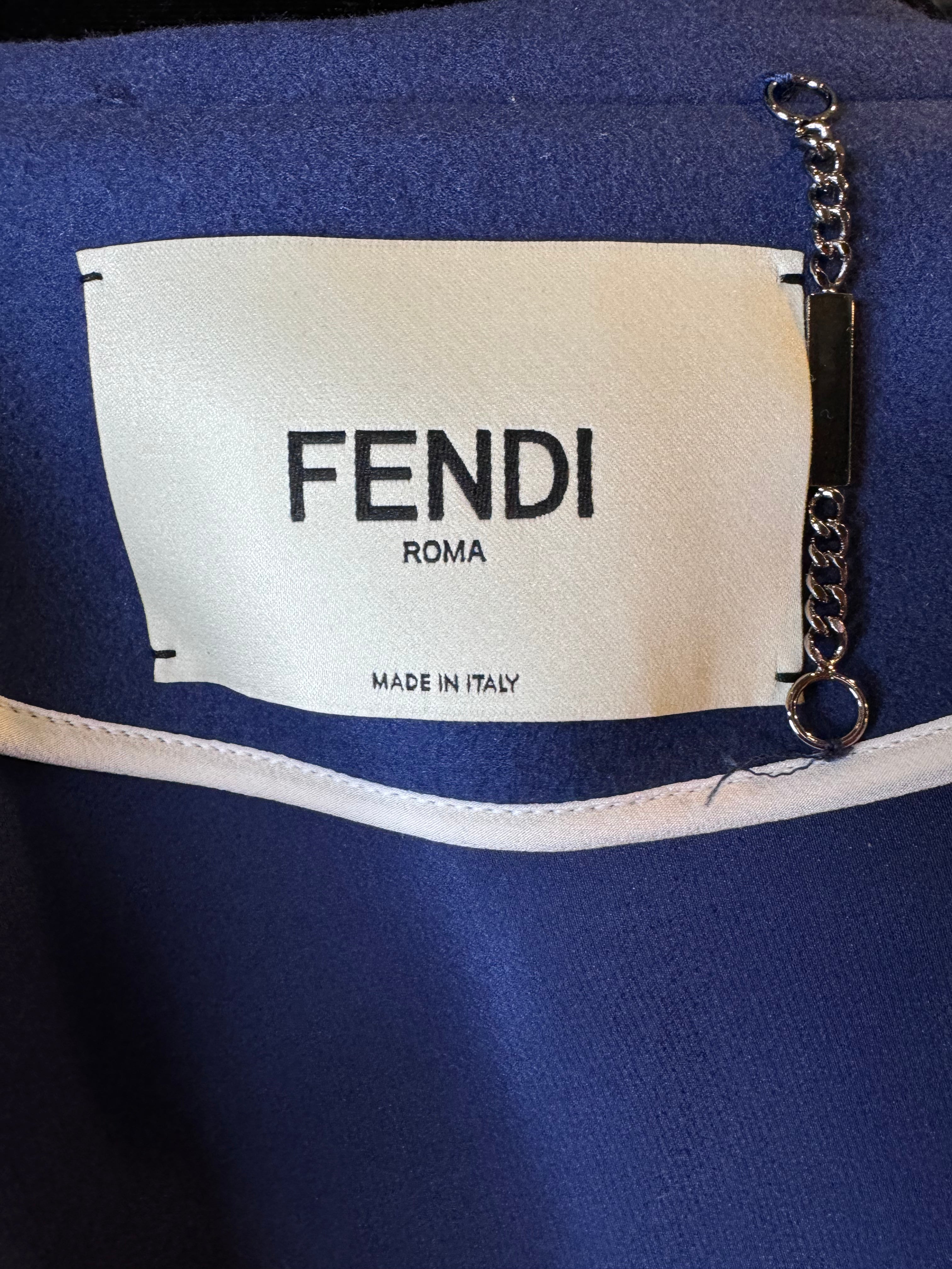 Fendi Wool & Cashmere Pea Coat