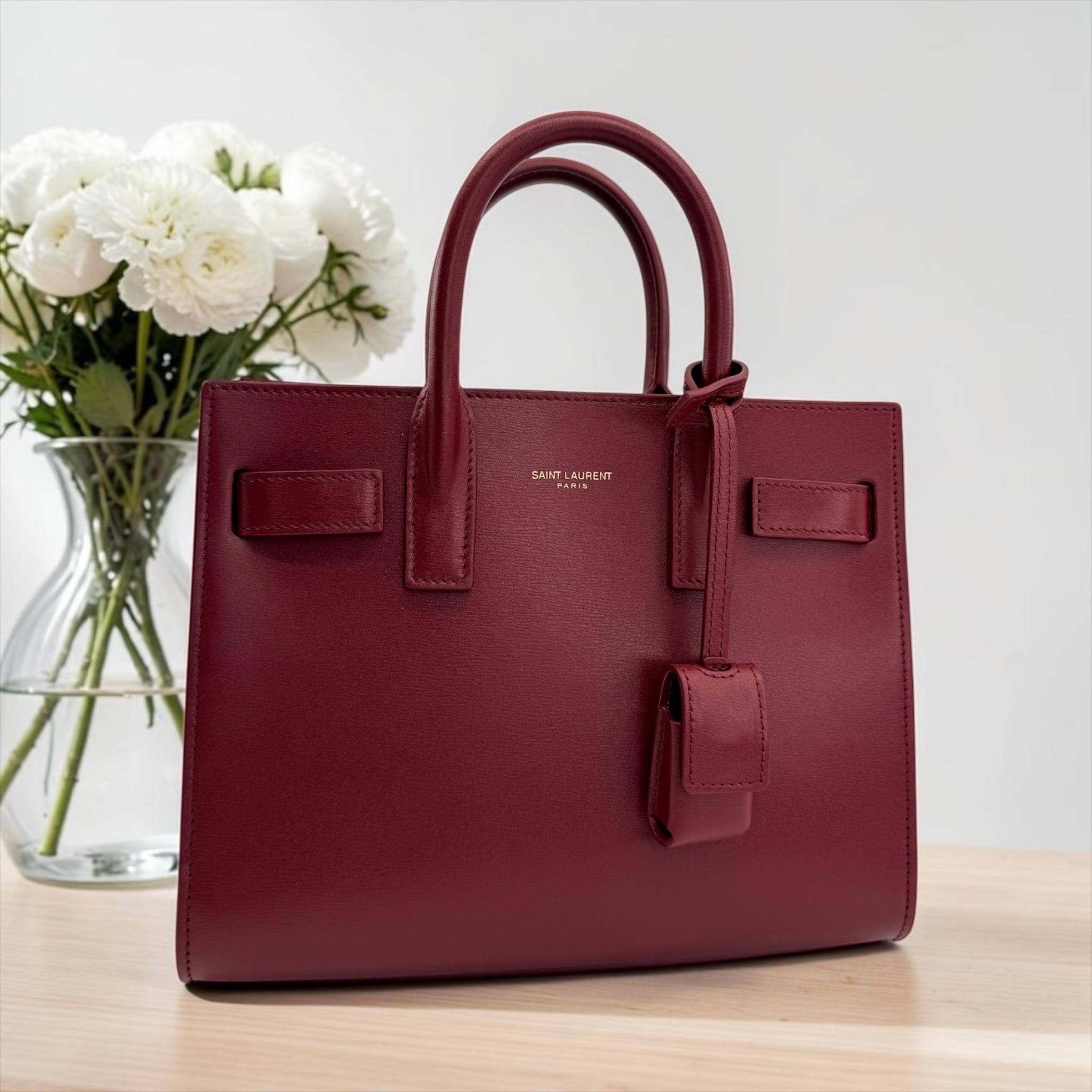 Saint Laurent Nano Sac de Jour Leather Satchel