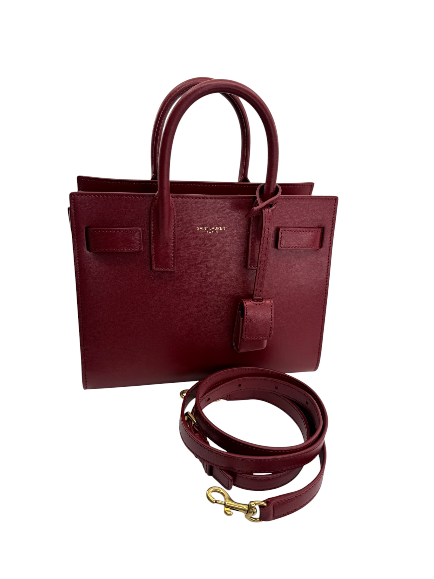 Saint Laurent Nano Sac de Jour Leather Satchel
