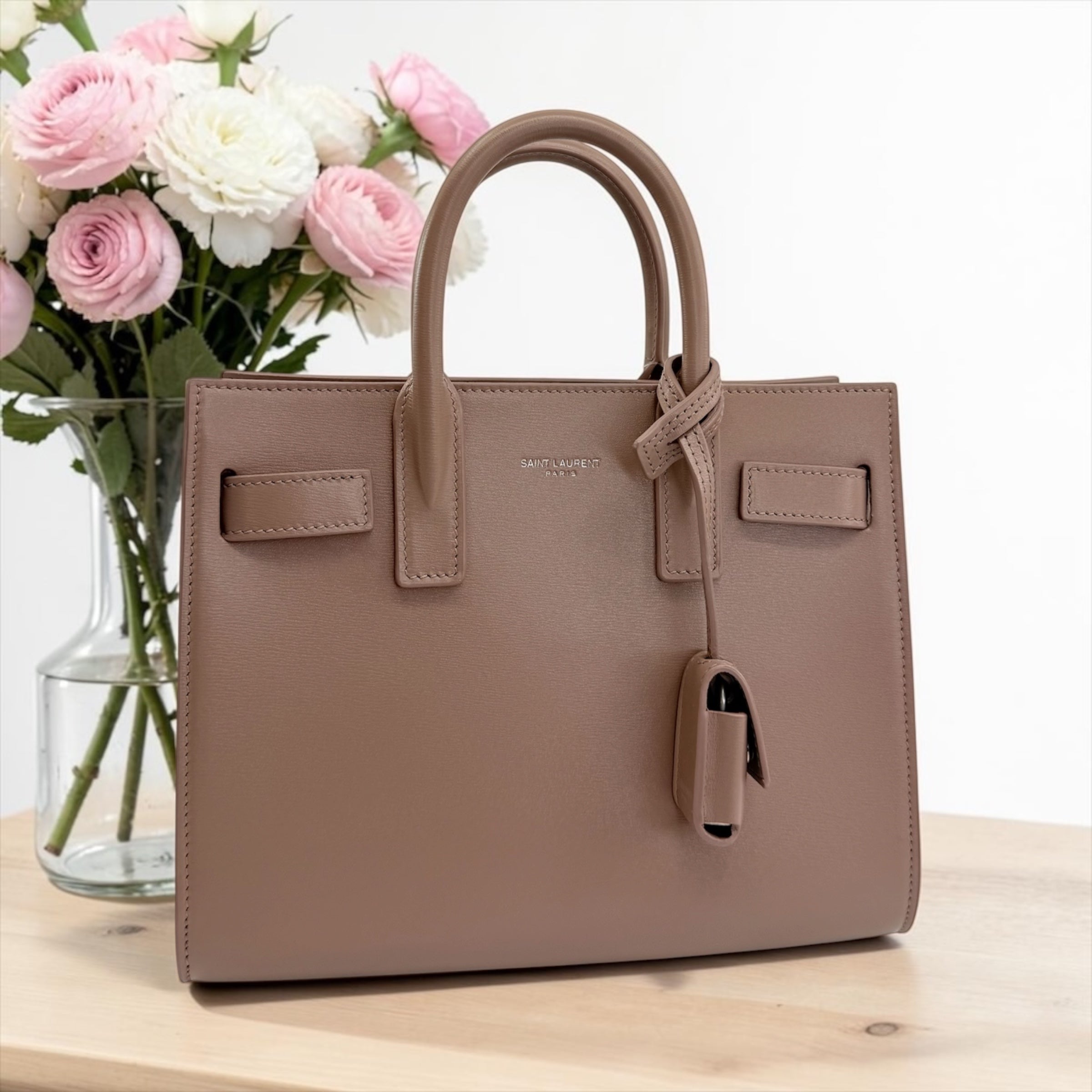 Saint Laurent Nano Sac de Jour Leather Satchel