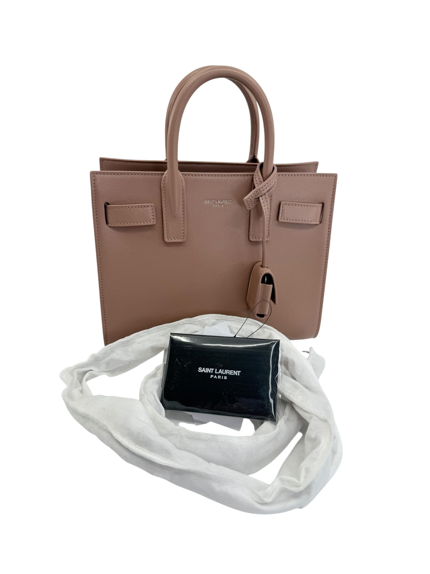 Saint Laurent Nano Sac de Jour Leather Satchel