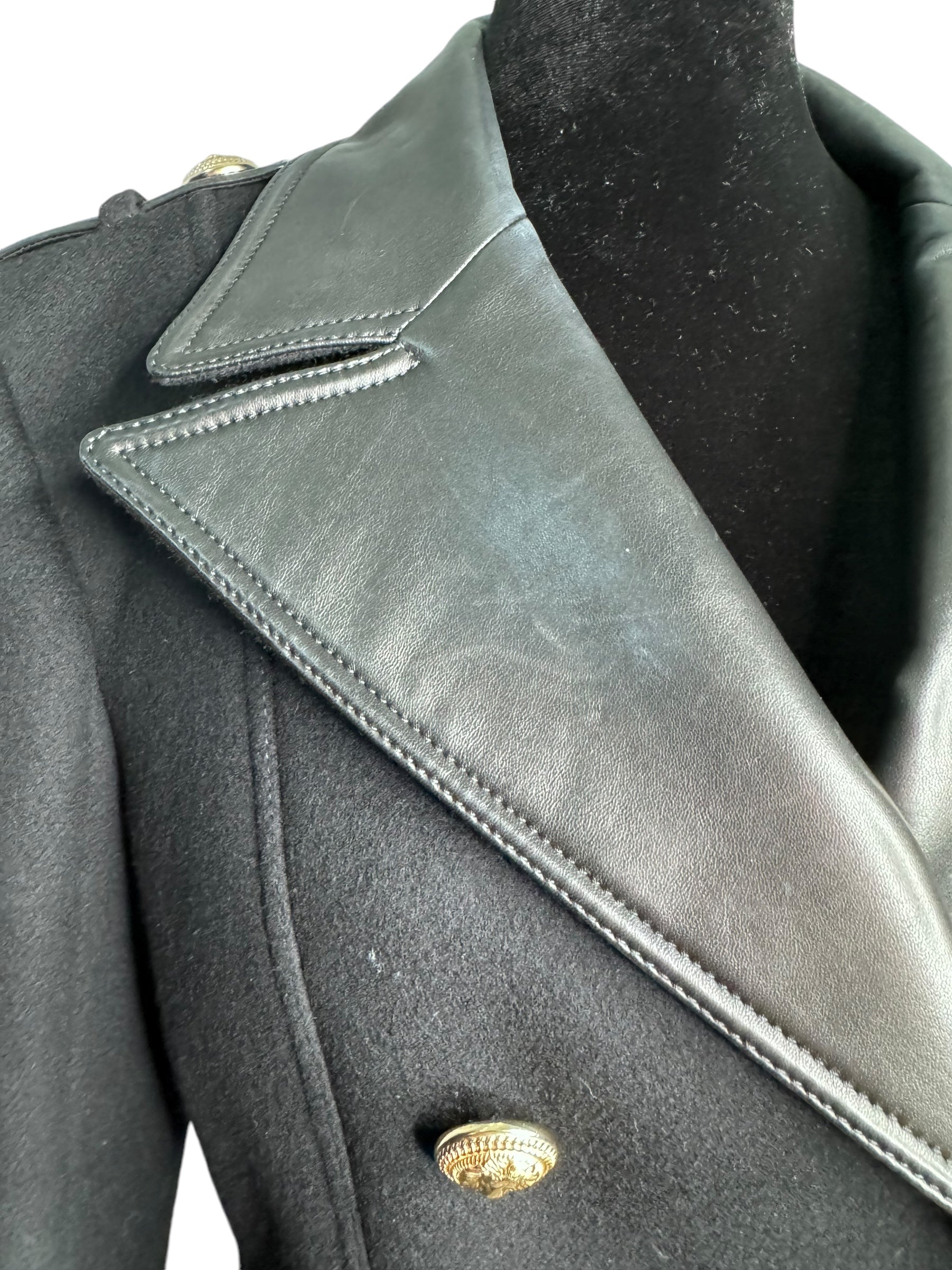 Balmain Cashmere & Lambskin Biker Jacket