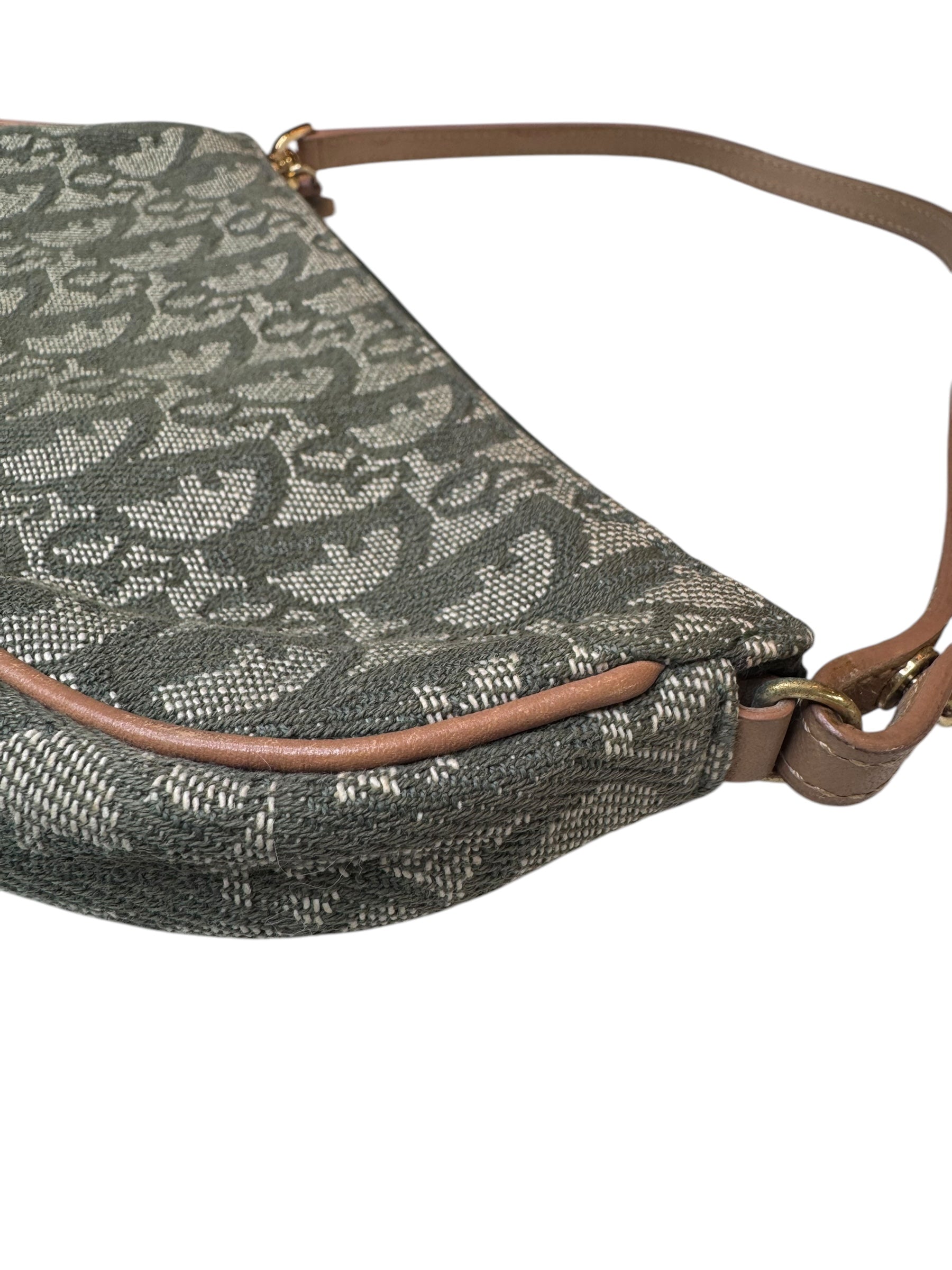 Dior Vintage Canvas Saddle Pochette | Iconic Shape