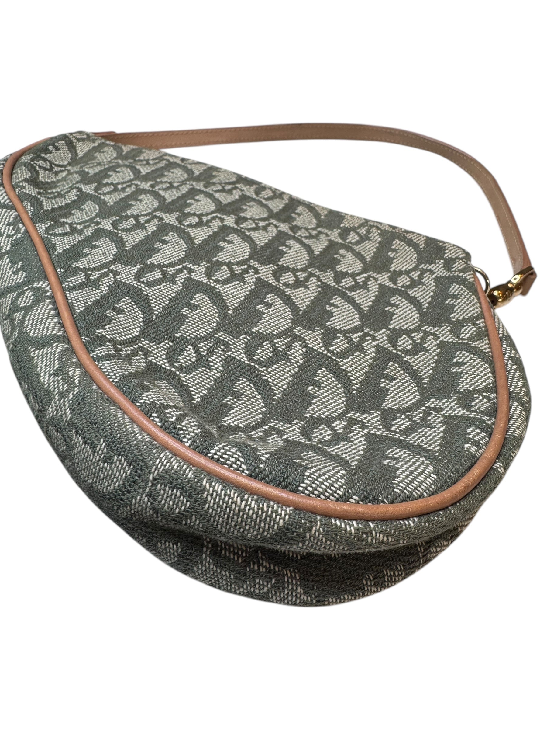 Dior Vintage Canvas Saddle Pochette | Iconic Shape