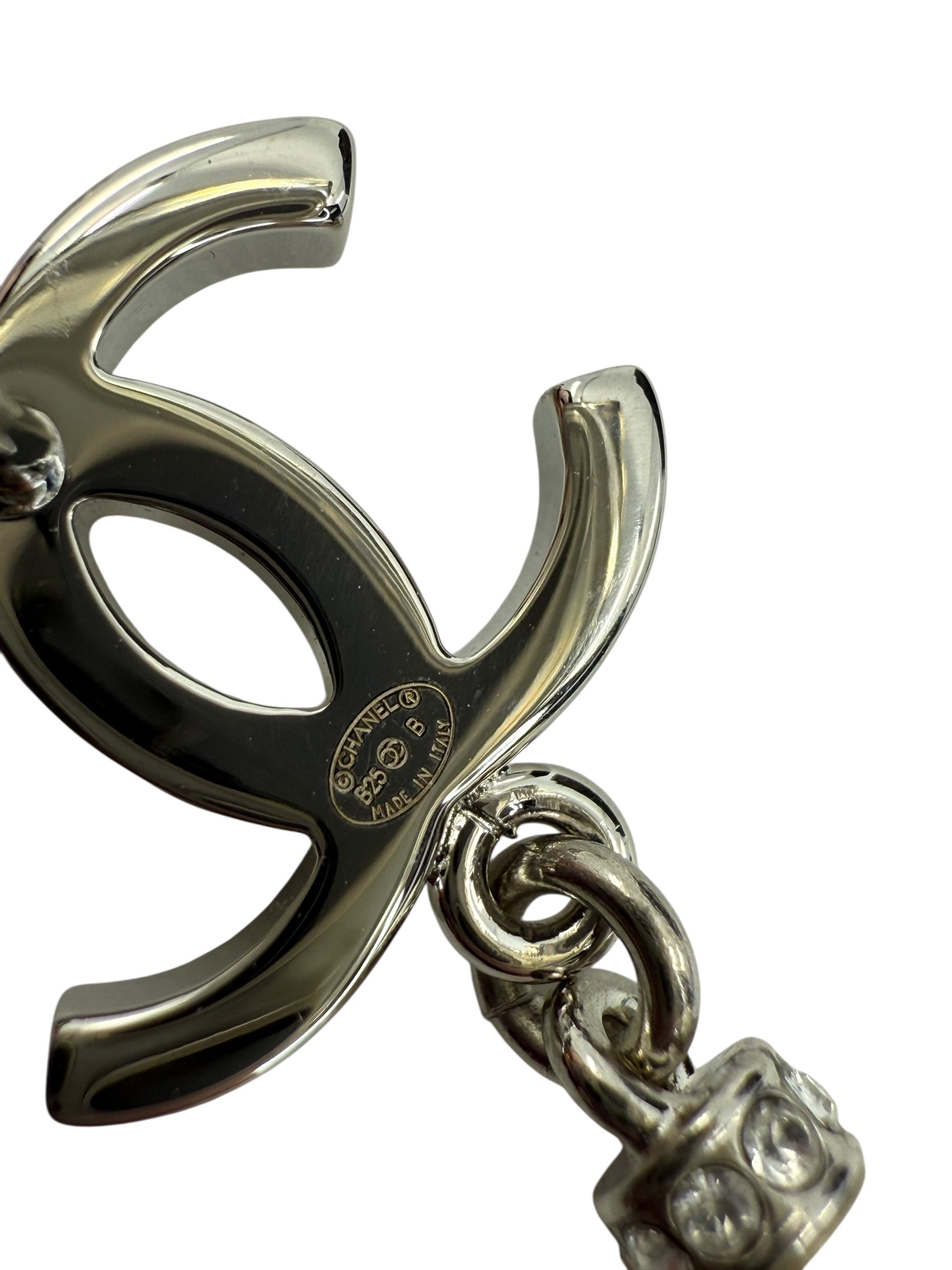 Chanel CC Faux Pearl Drop Earrings