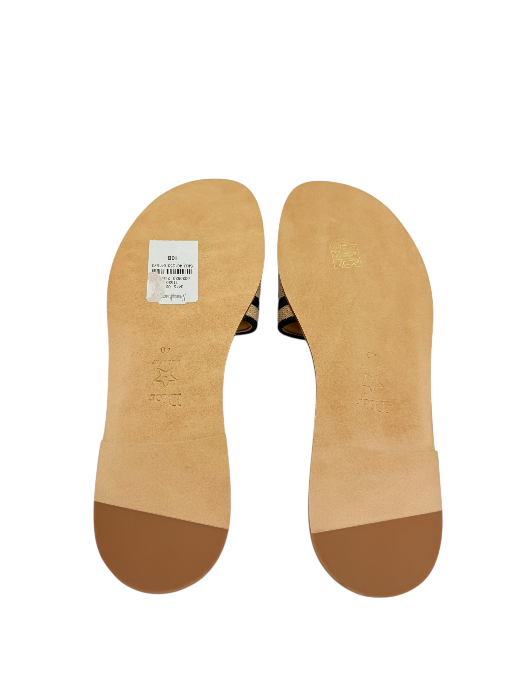 Dior Embroidered Dway Slides (40/10)