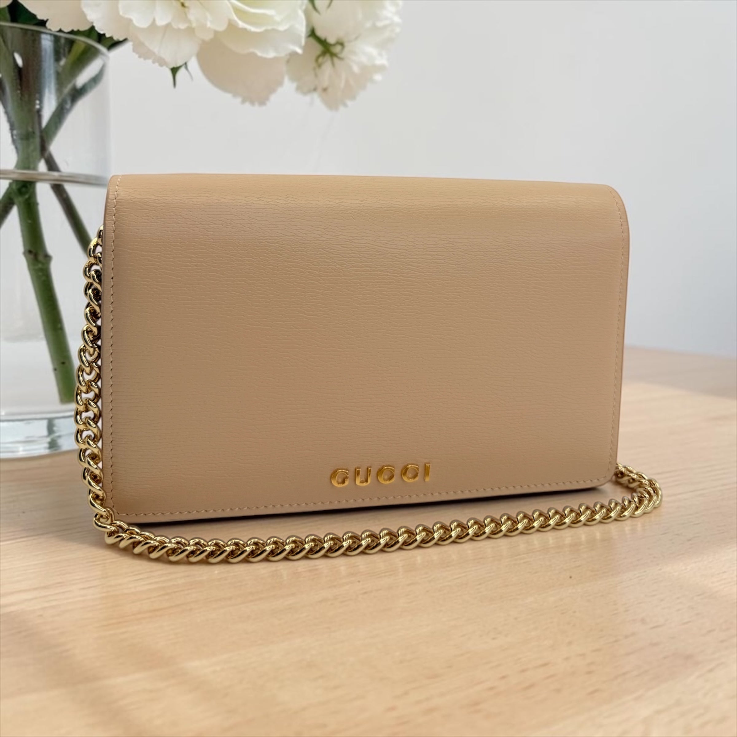 Gucci Leather Wallet on Chain