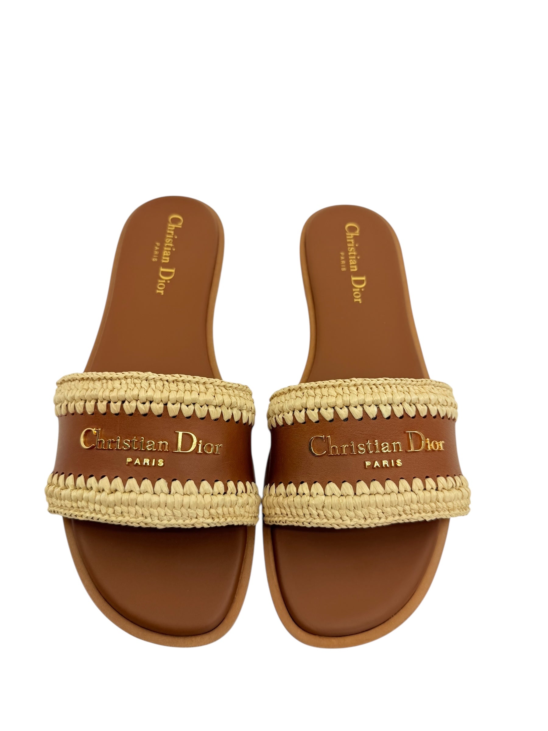 Dior D-Lane Dioriviera Slides (39/9)