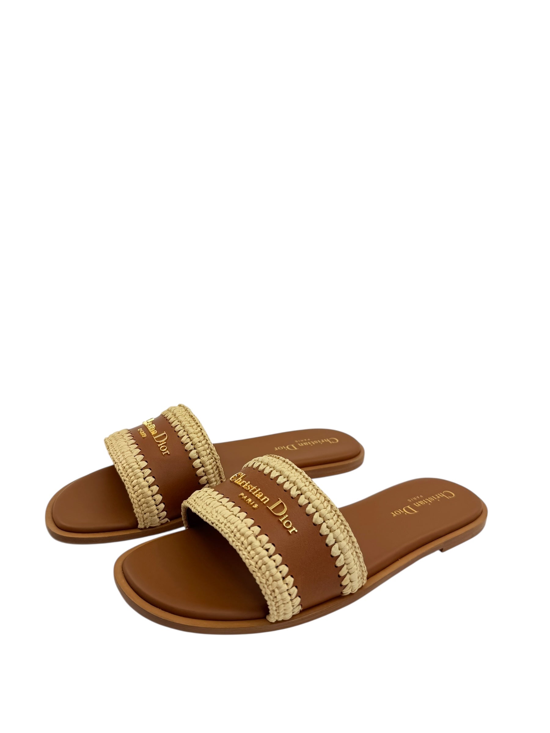 Dior D-Lane Dioriviera Slides (39/9)