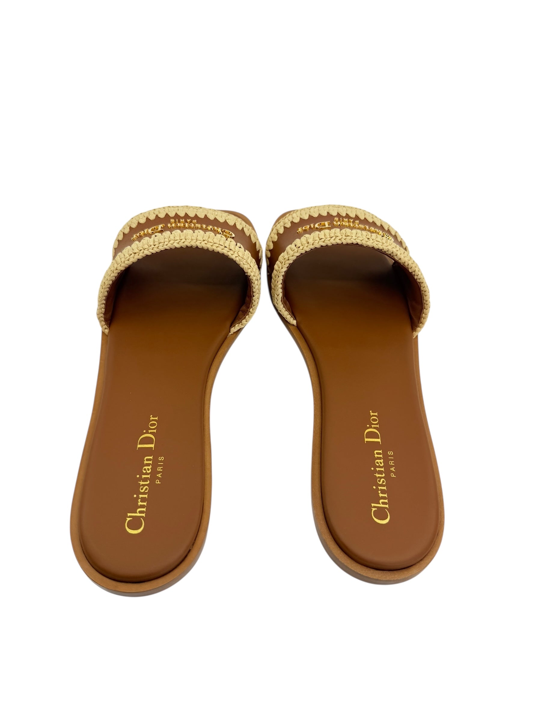 Dior D-Lane Dioriviera Slides (39/9)
