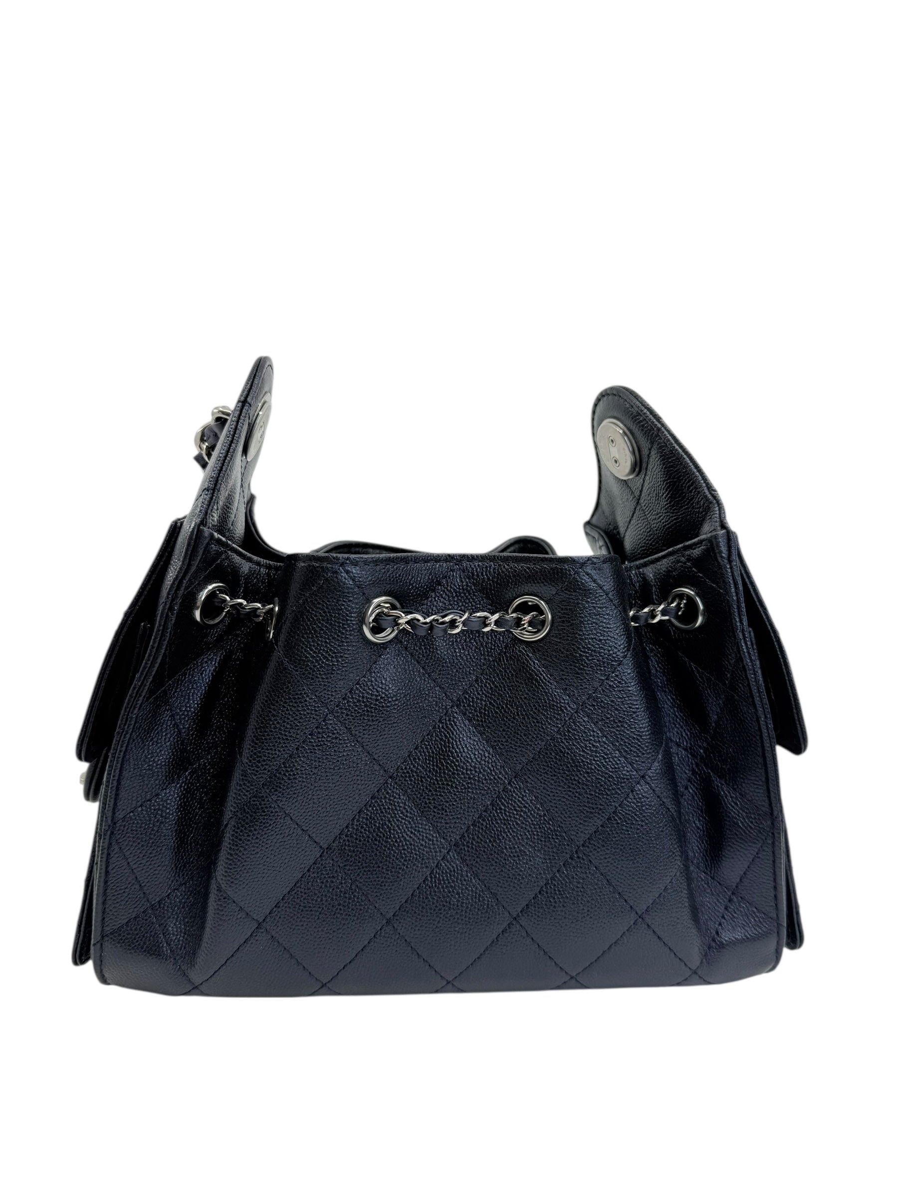 Chanel Mini Metallic Caviar 25 Hobo