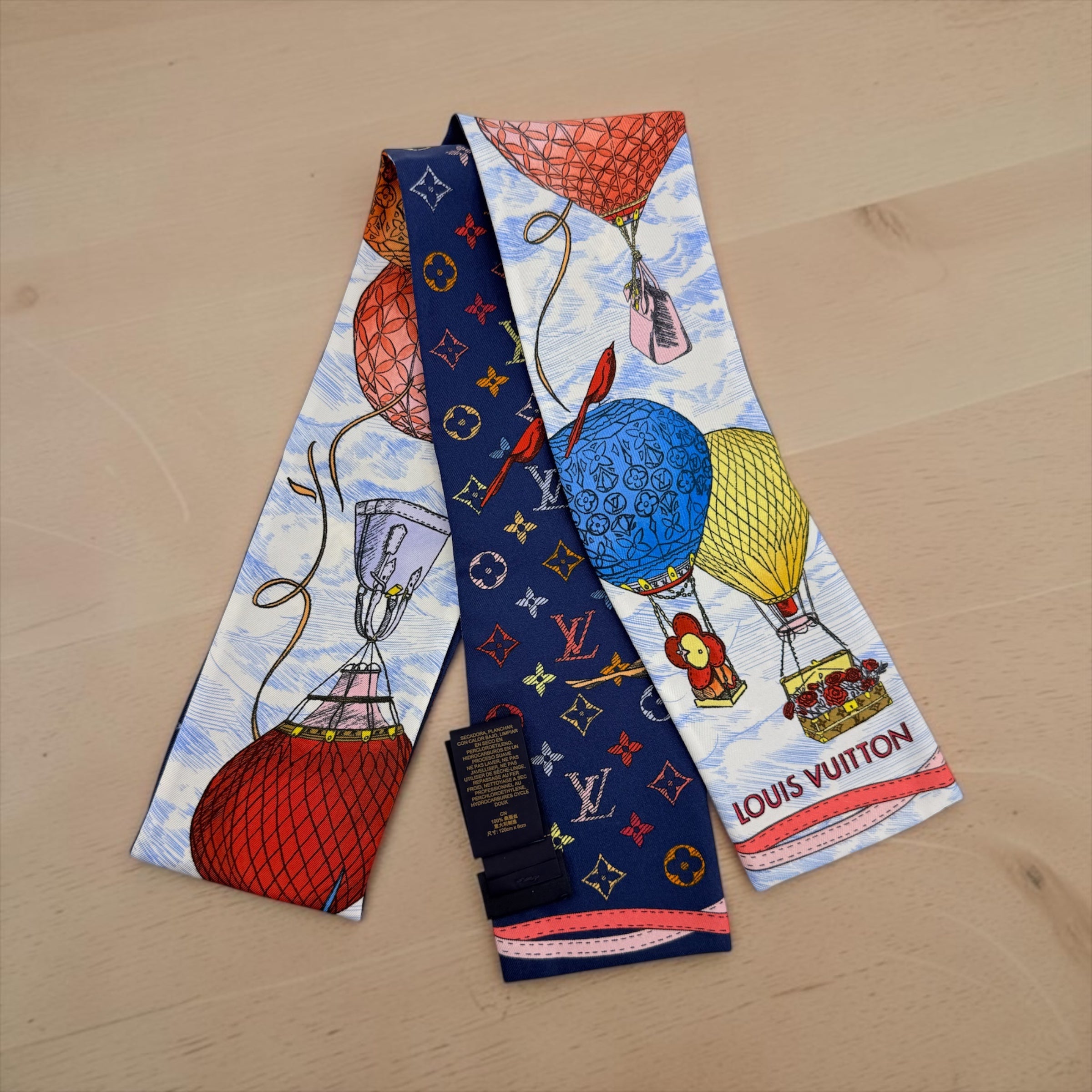 Louis Vuitton Up and Away Silk Bandeau