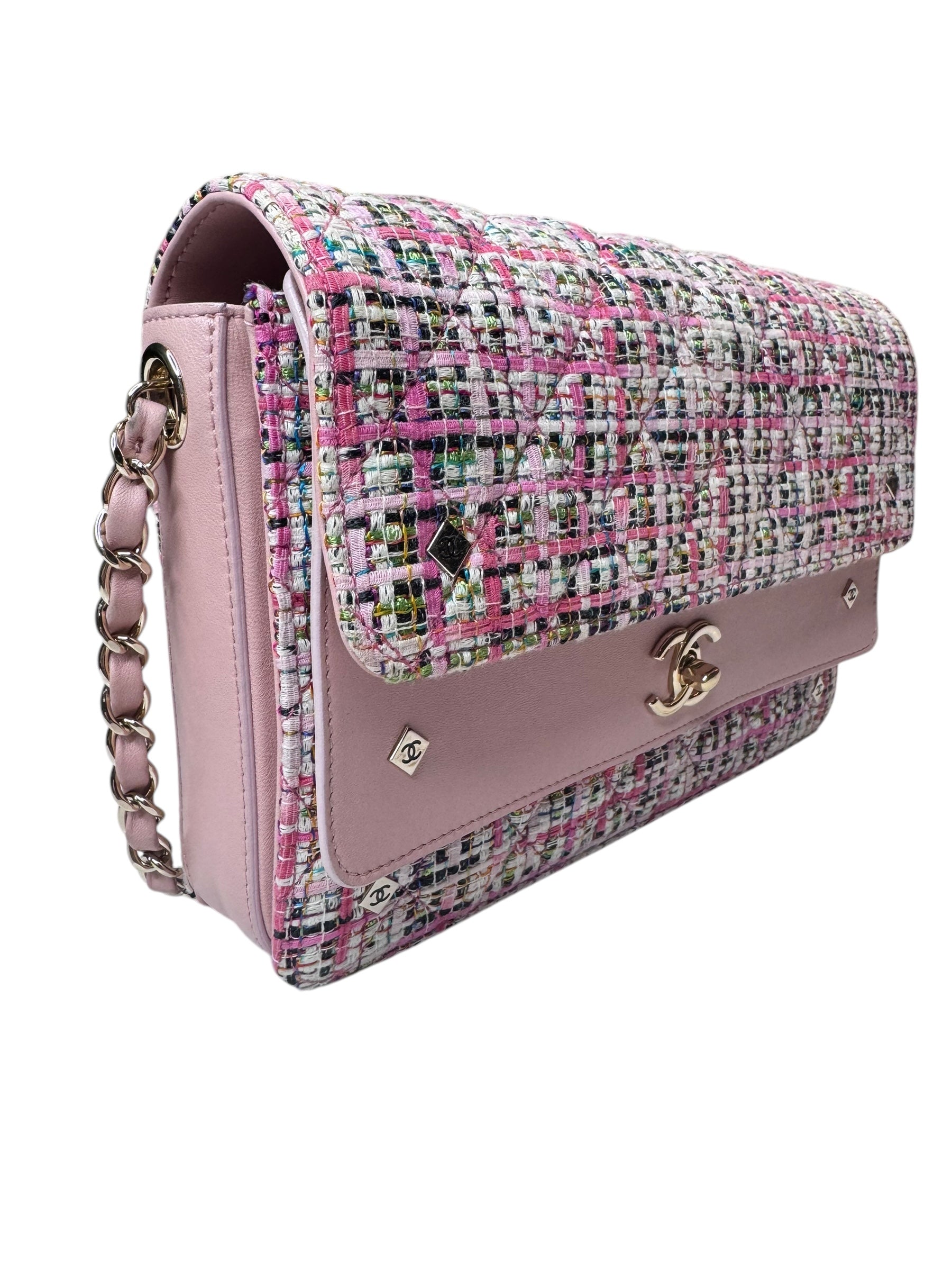 Chanel Coco Mark Tweed Shoulder Bag