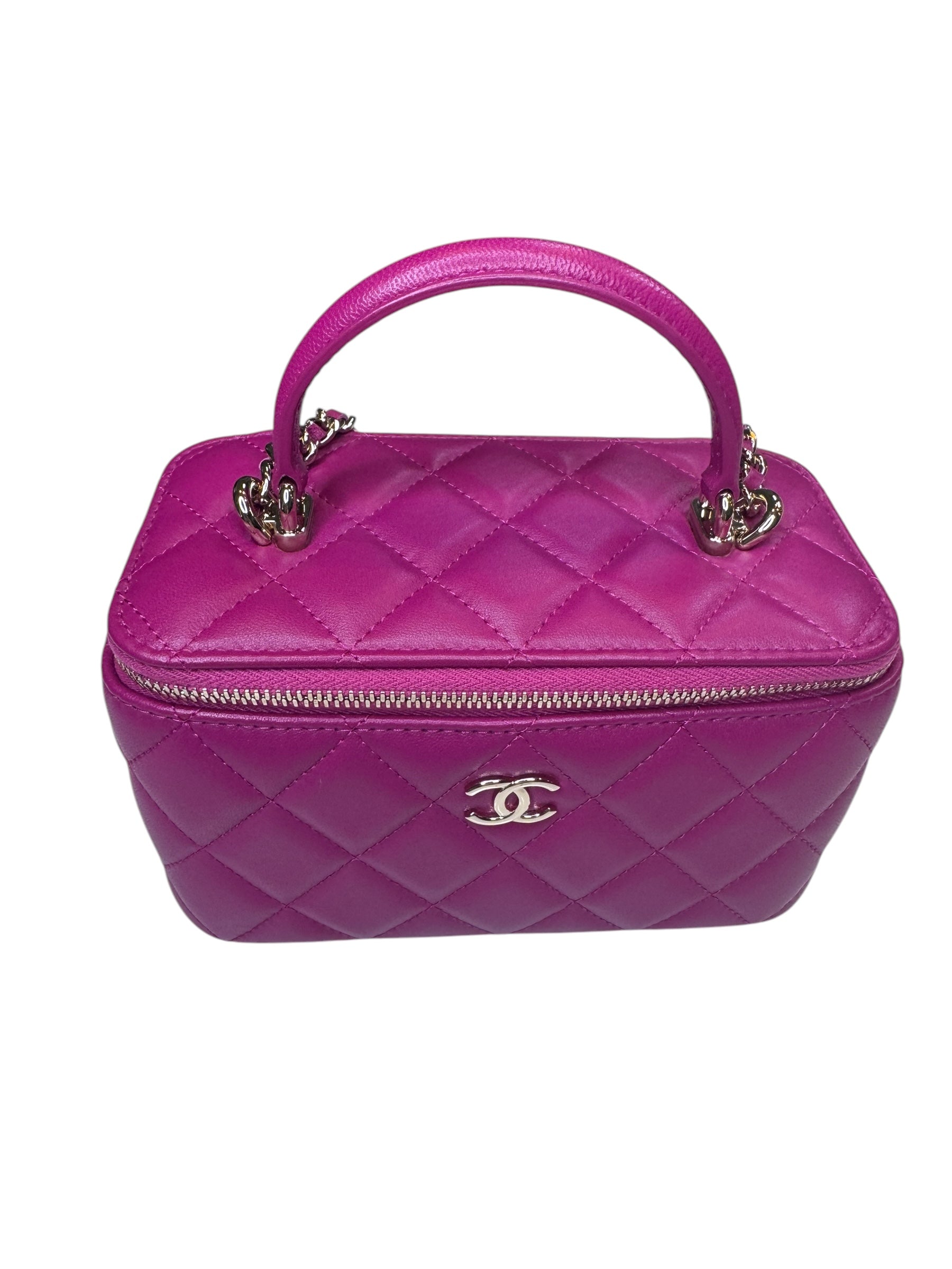 Chanel Small Quilted Top Handle Vanity Case