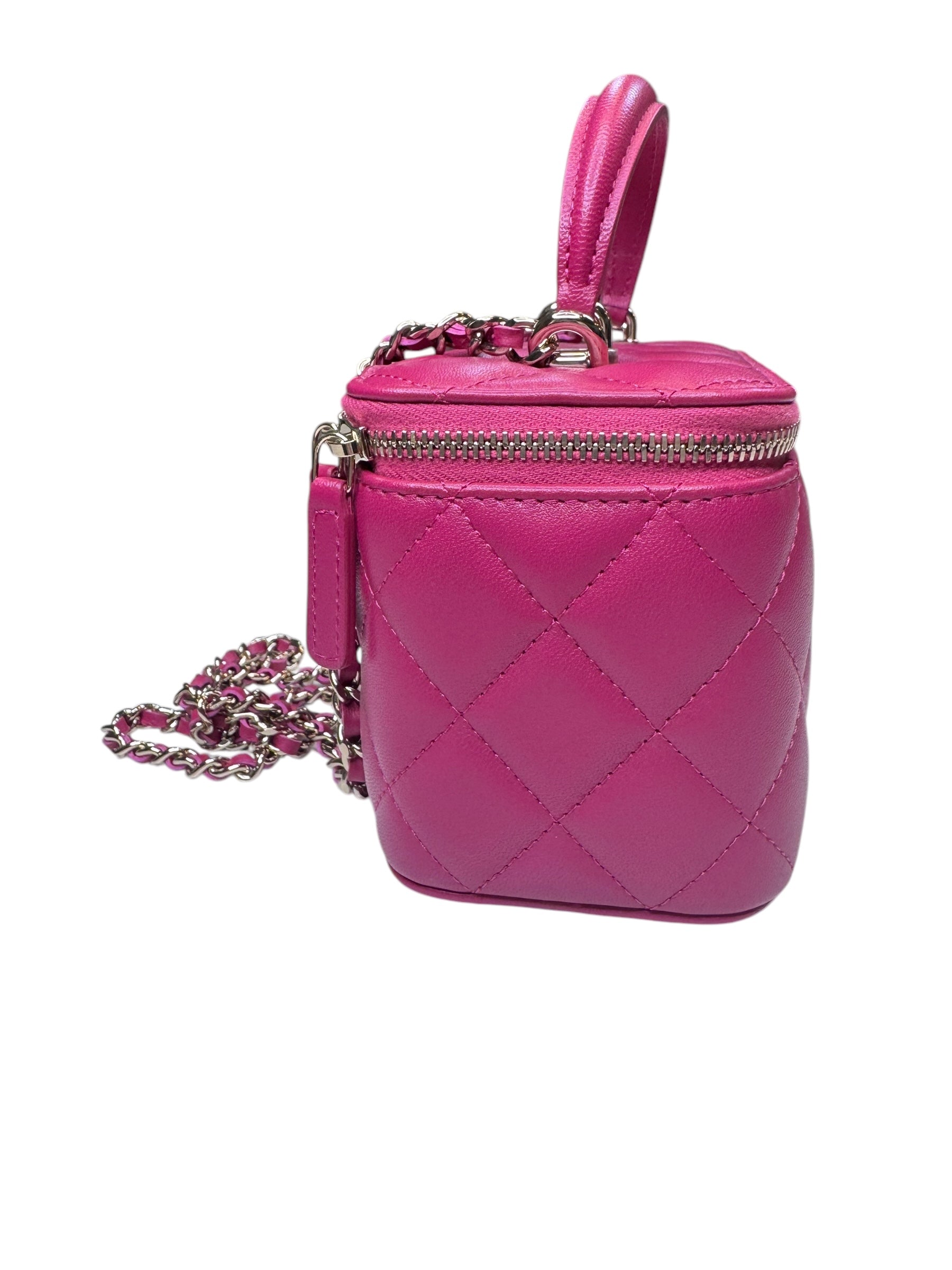 Chanel Small Quilted Top Handle Vanity Case