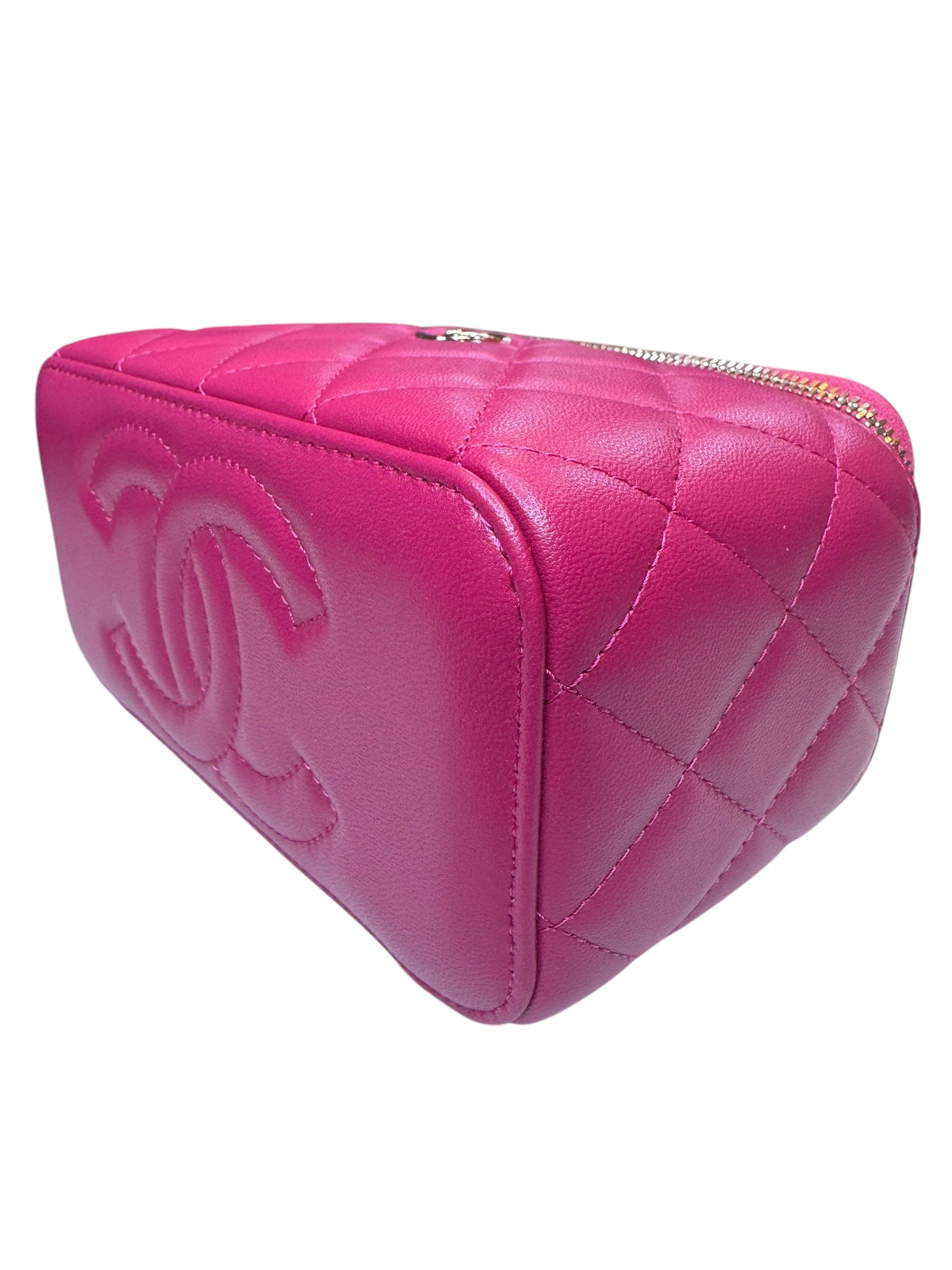Chanel Small Quilted Top Handle Vanity Case