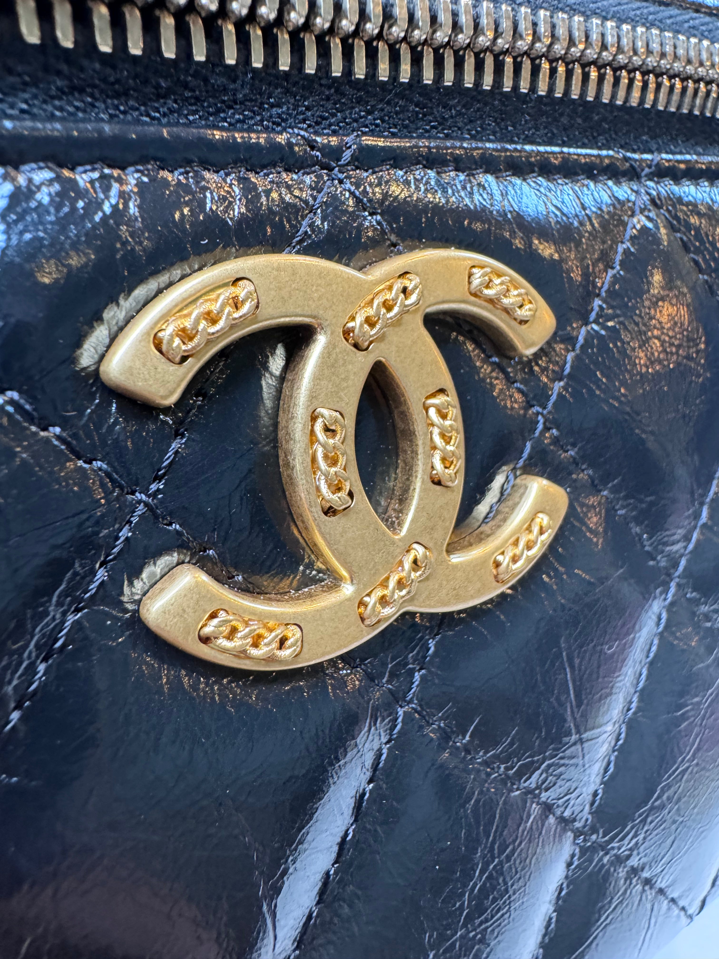 Chanel Quilted Vanity Case