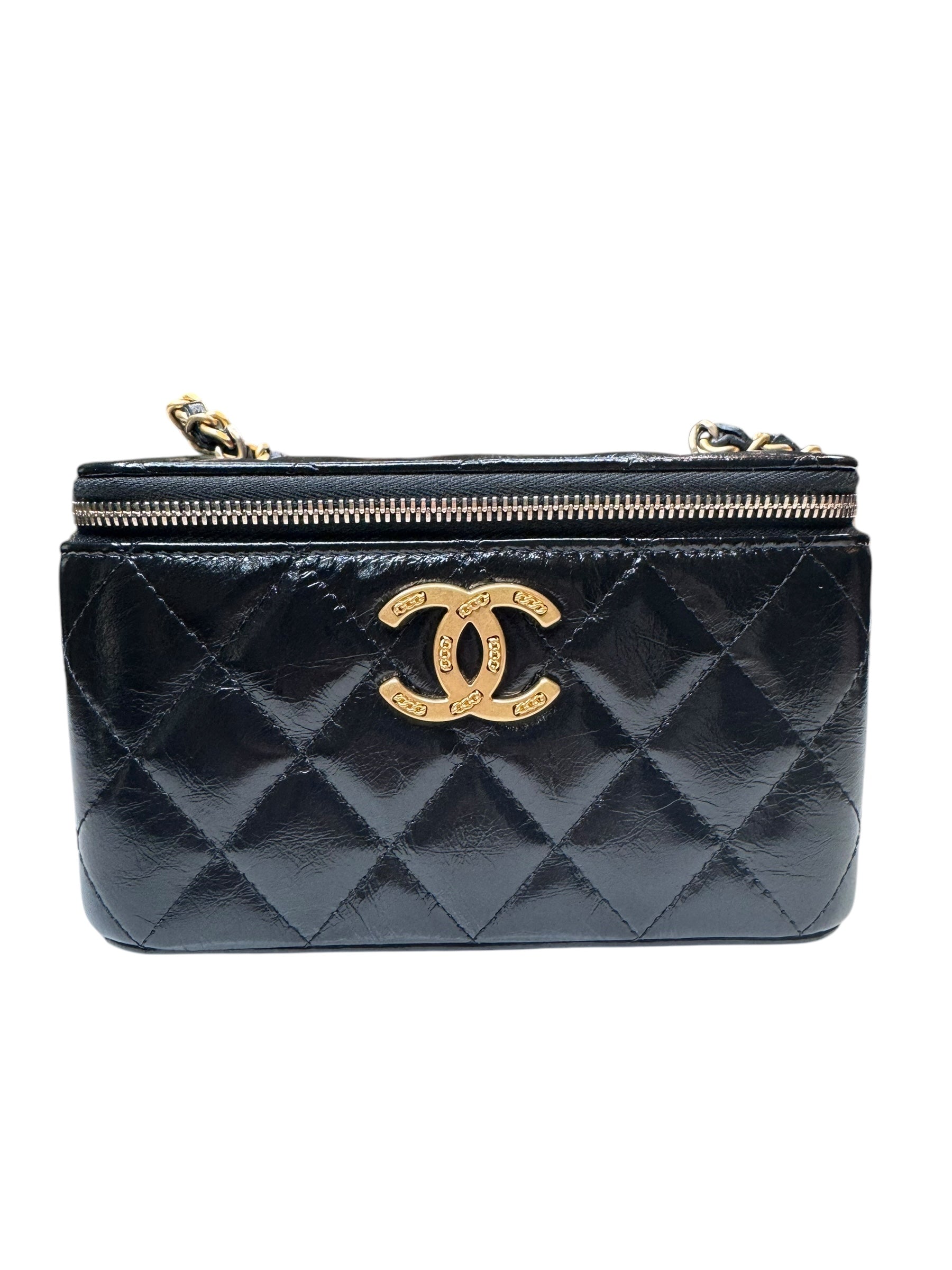 Chanel Quilted Vanity Case | The Little Purse