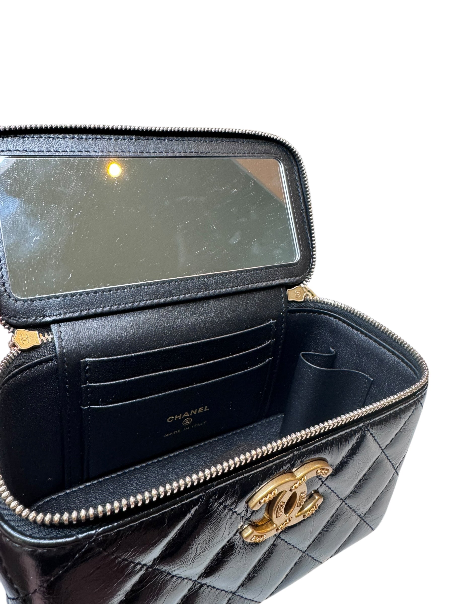 Chanel Quilted Vanity Case