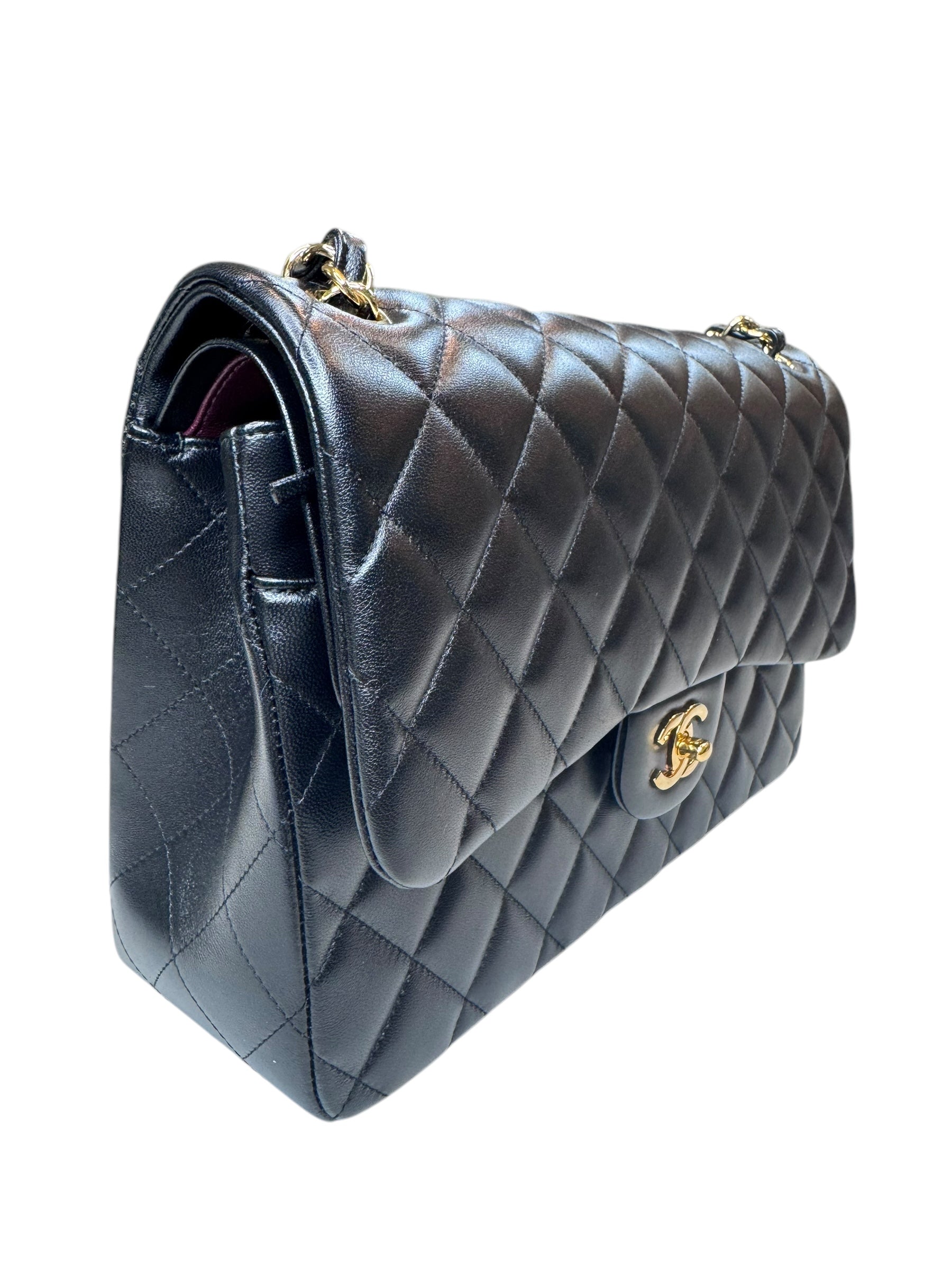 Chanel Lambskin Classic Jumbo Double Flap
